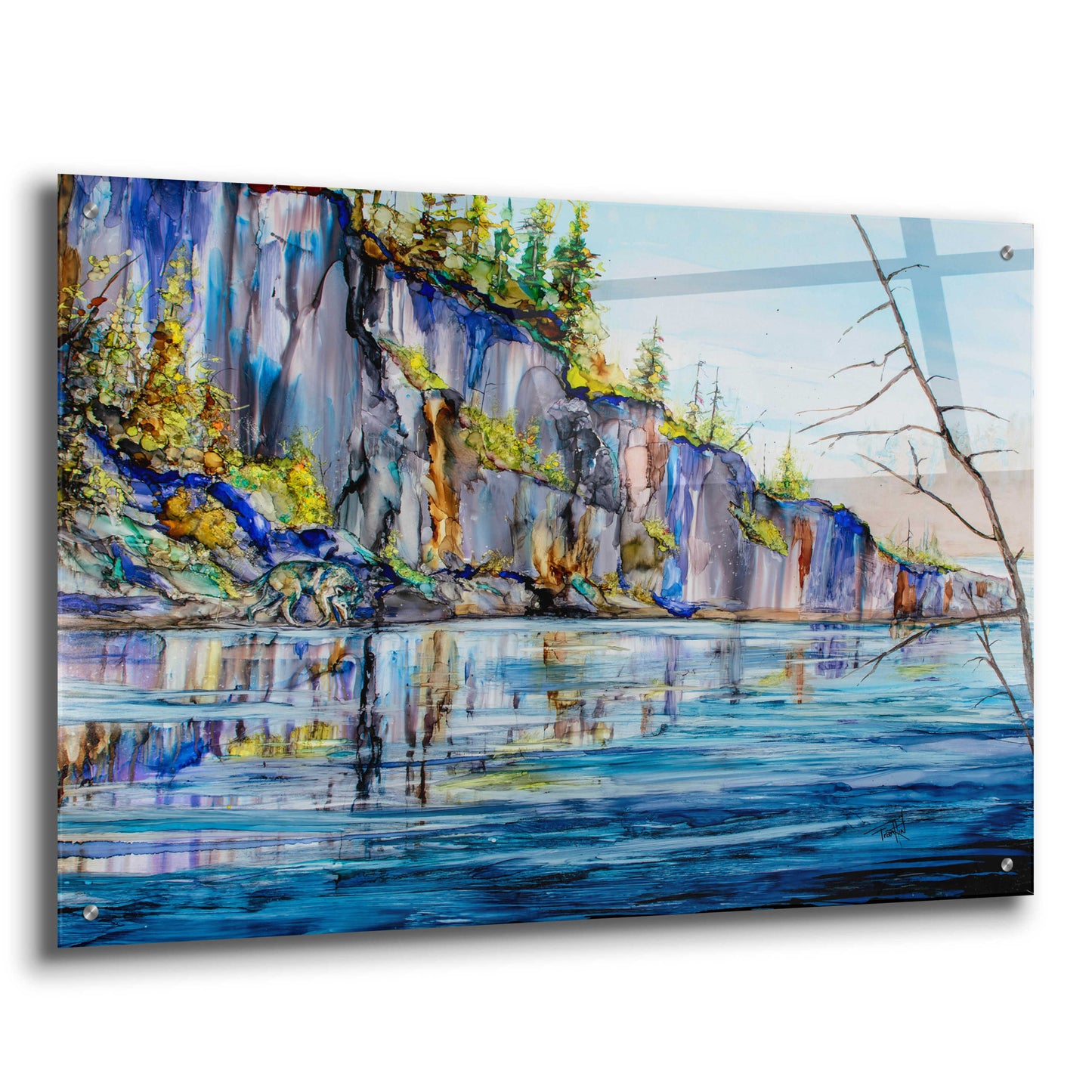 Epic Art 'Canadian Shield Me' by Leslie Franklin, Acrylic Glass Wall Art,36x24