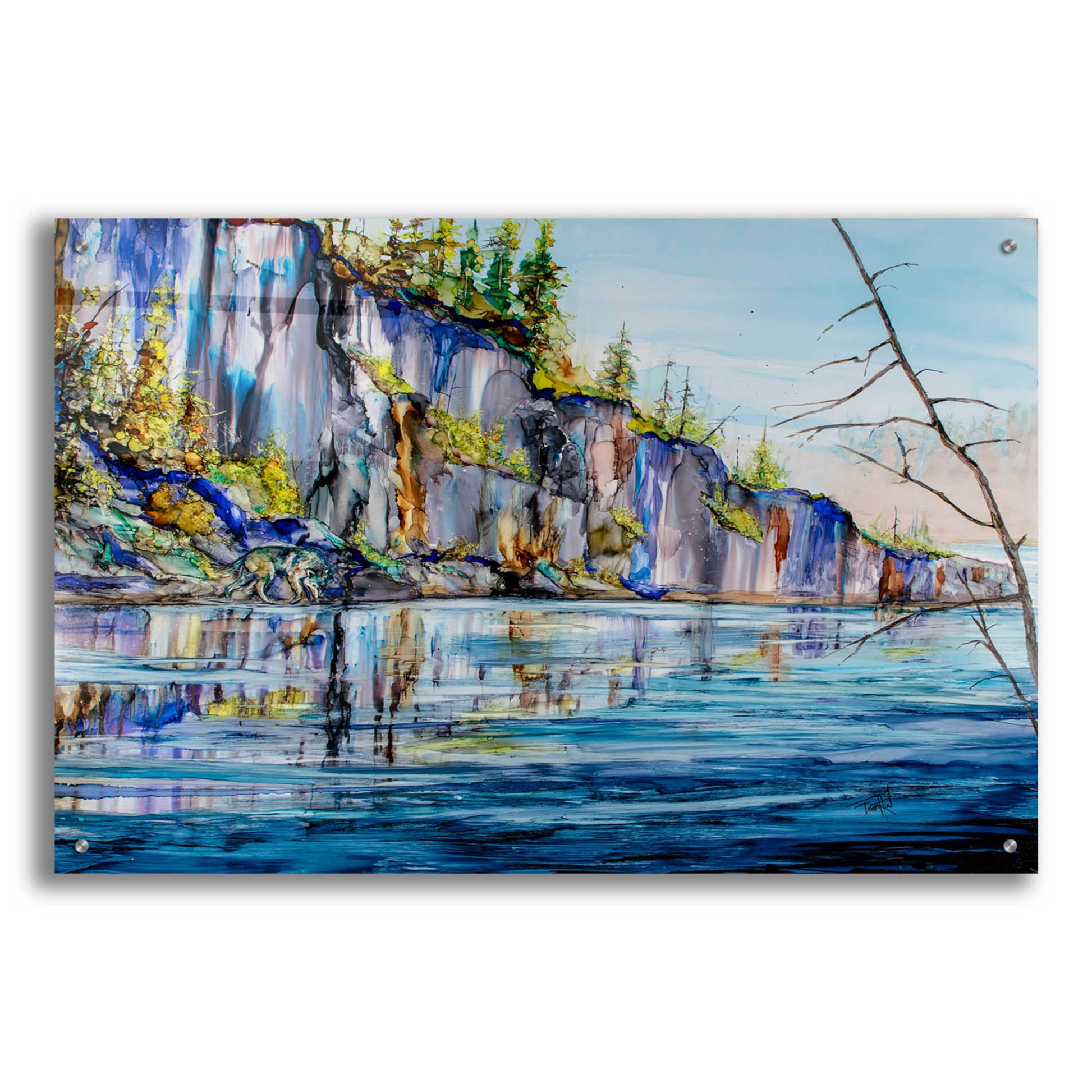 Epic Art 'Canadian Shield Me' by Leslie Franklin, Acrylic Glass Wall Art,36x24