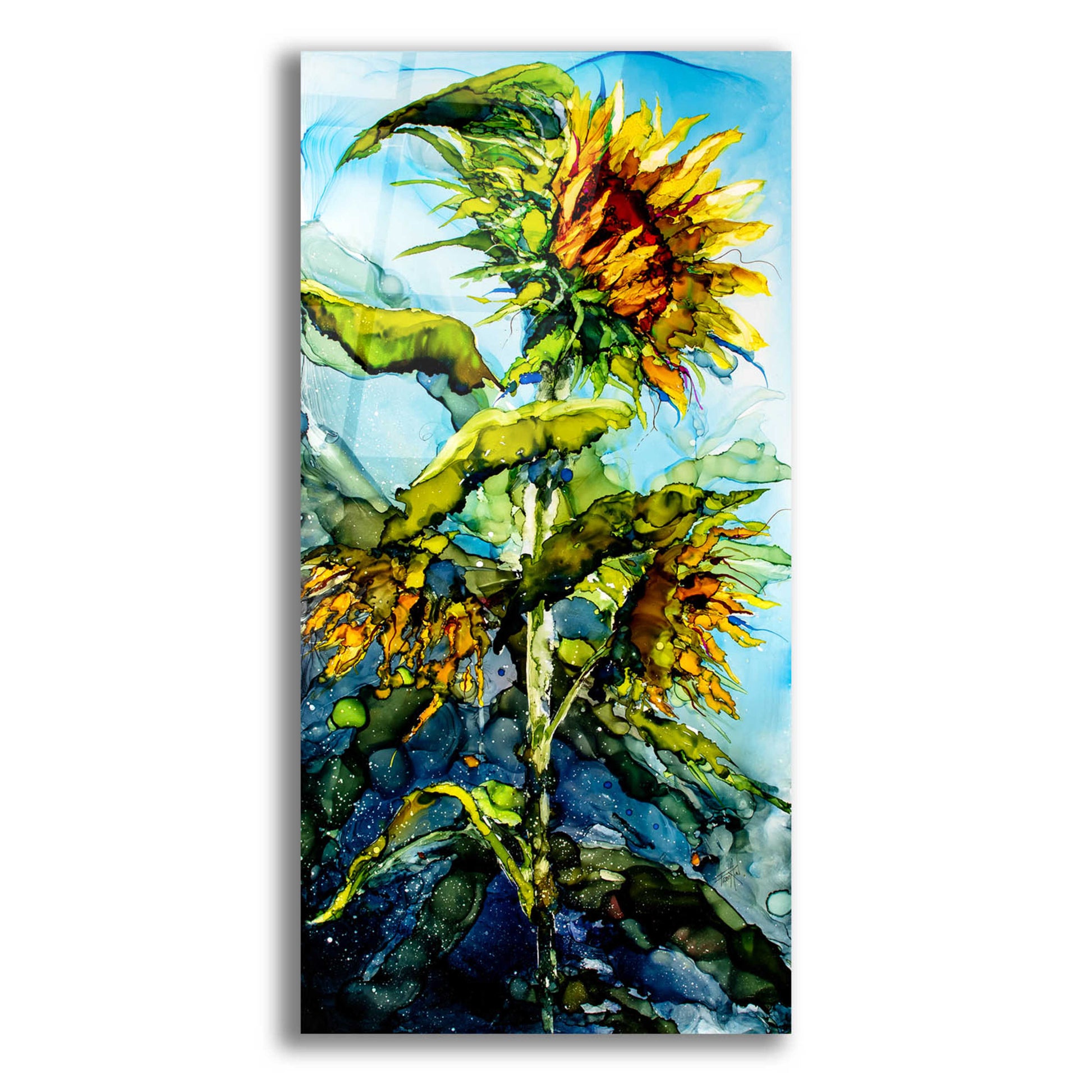 Epic Art 'Rise To The Occasion' by Leslie Franklin, Acrylic Glass Wall Art,12x24