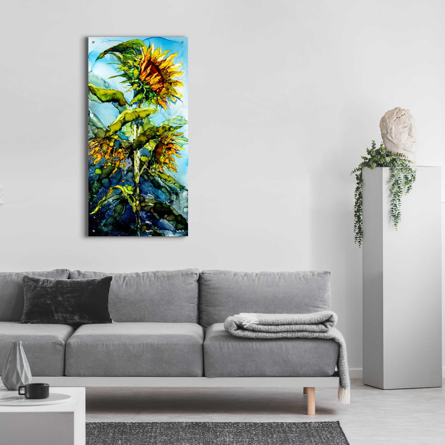 Epic Art 'Rise To The Occasion' by Leslie Franklin, Acrylic Glass Wall Art,24x48