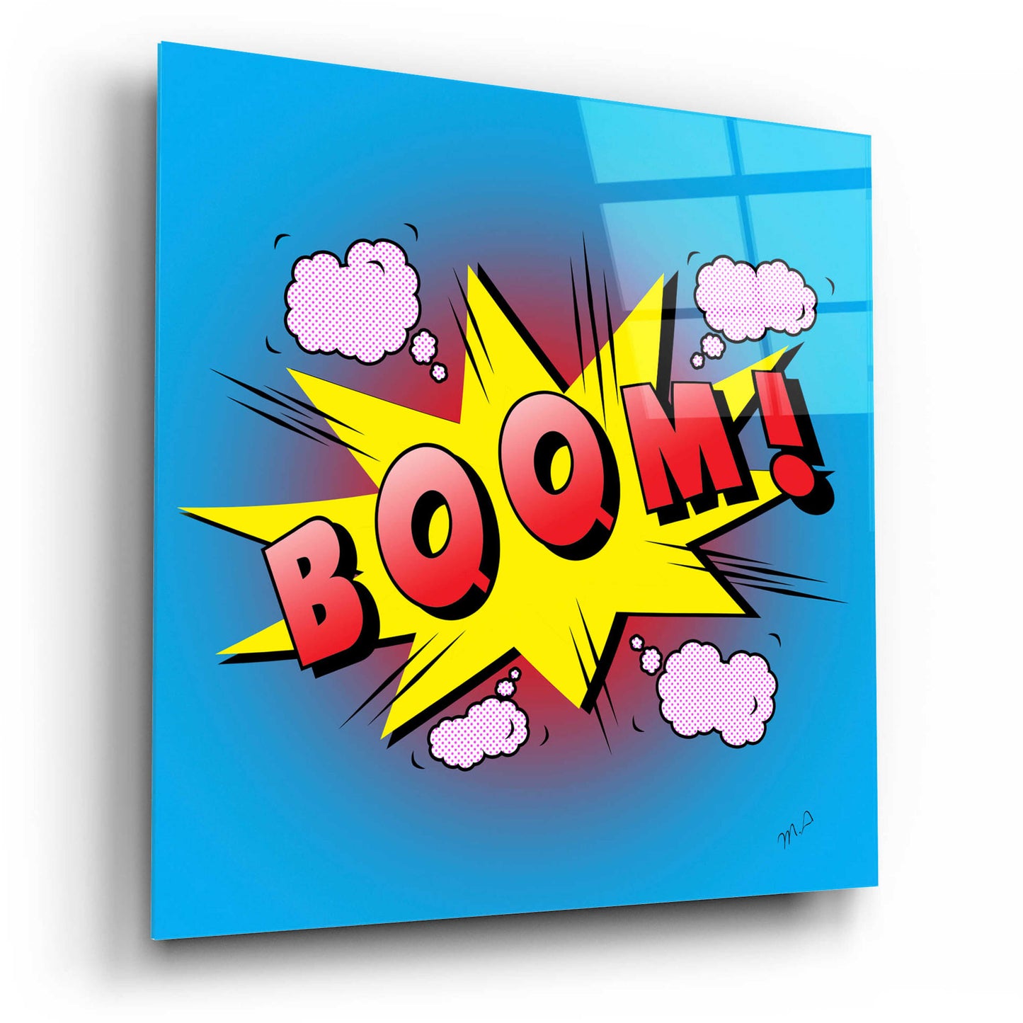 Epic Art 'Boom 2' by Mark Ashkenazi, Acrylic Glass Wall Art,12x12