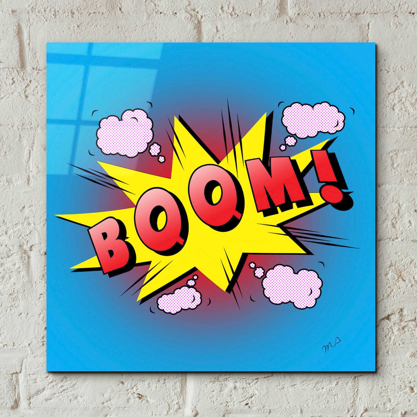 Epic Art 'Boom 2' by Mark Ashkenazi, Acrylic Glass Wall Art,12x12