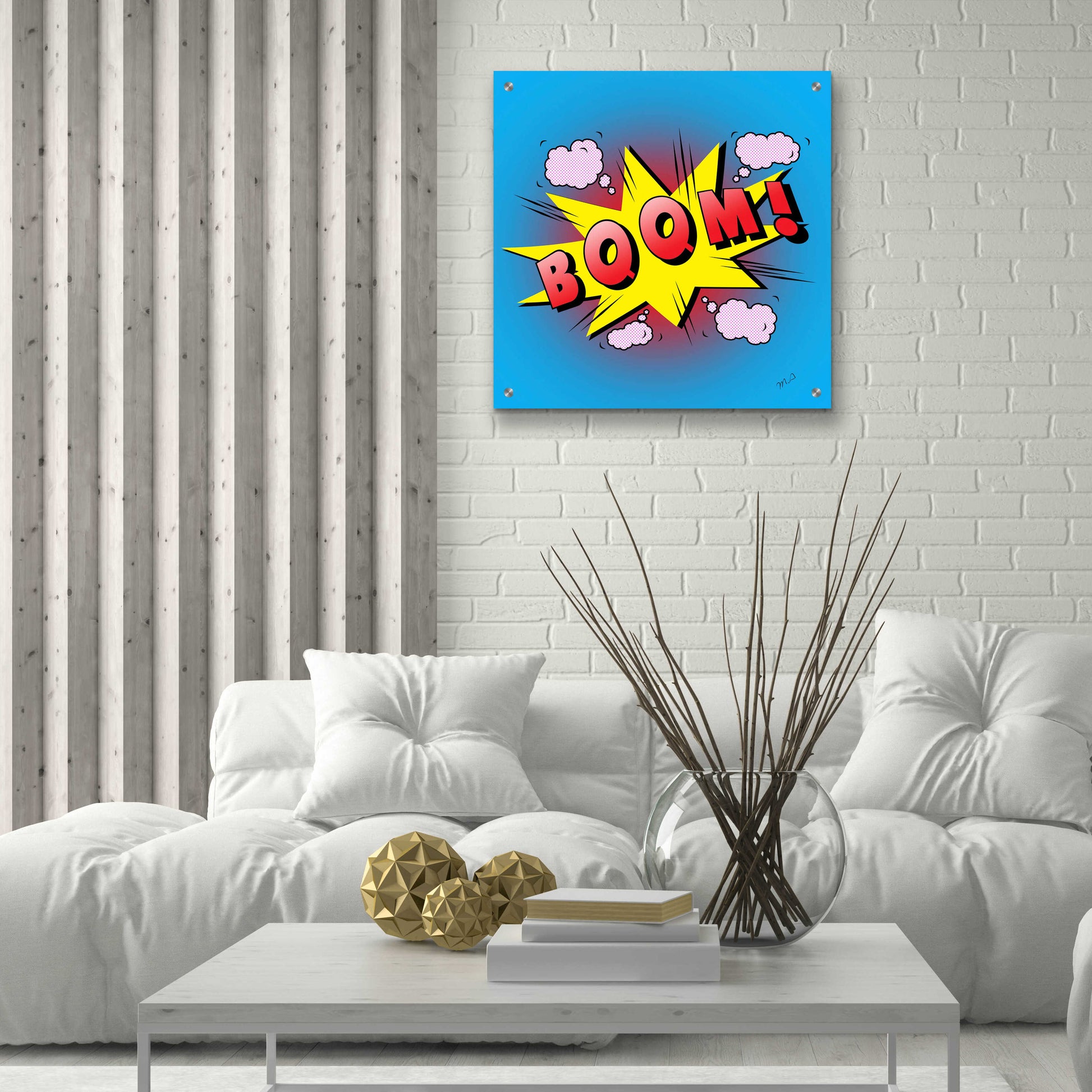 Epic Art 'Boom 2' by Mark Ashkenazi, Acrylic Glass Wall Art,24x24