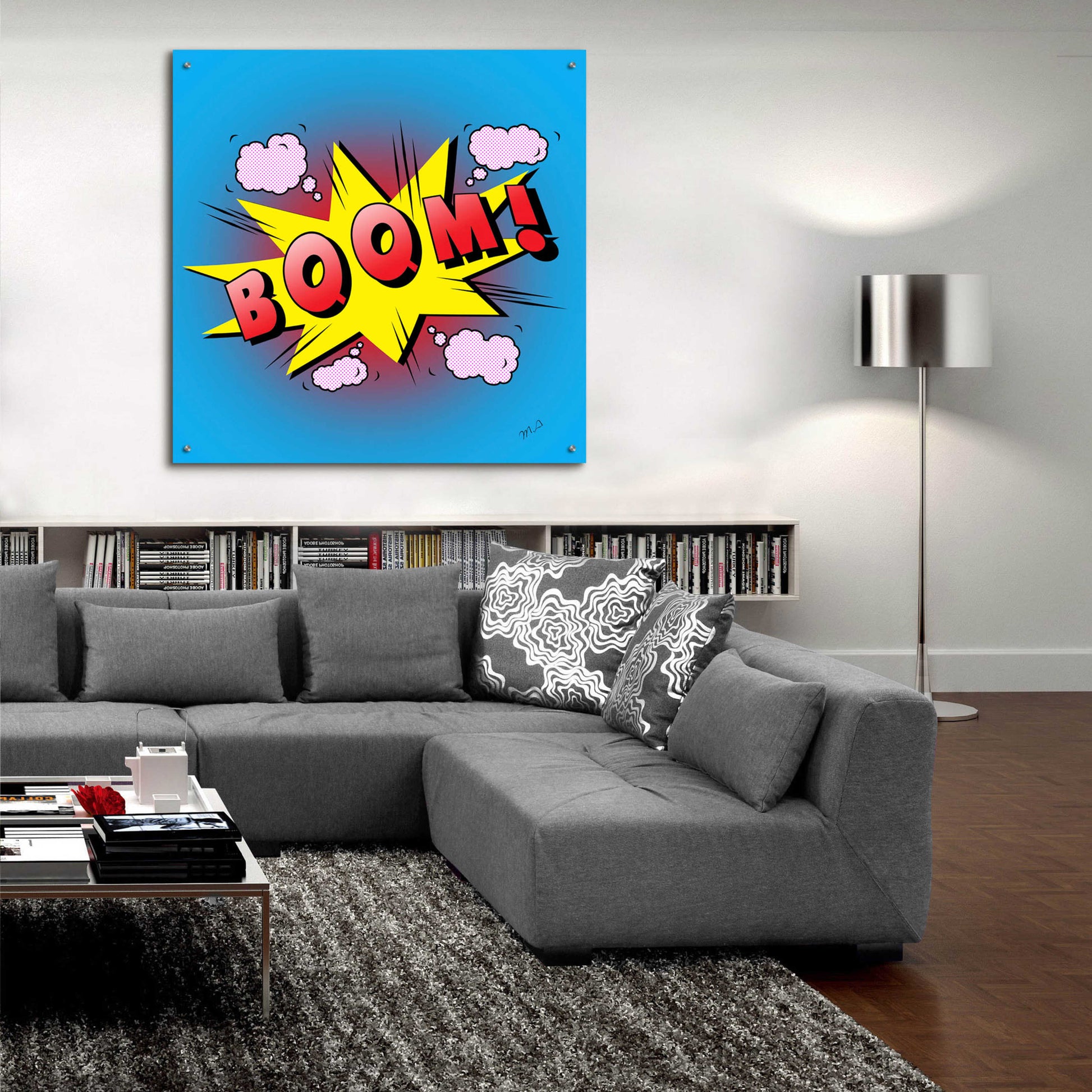 Epic Art 'Boom 2' by Mark Ashkenazi, Acrylic Glass Wall Art,36x36