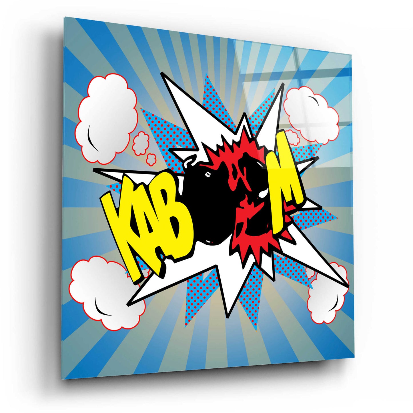 Epic Art 'Kaboom 2' by Mark Ashkenazi, Acrylic Glass Wall Art,12x12