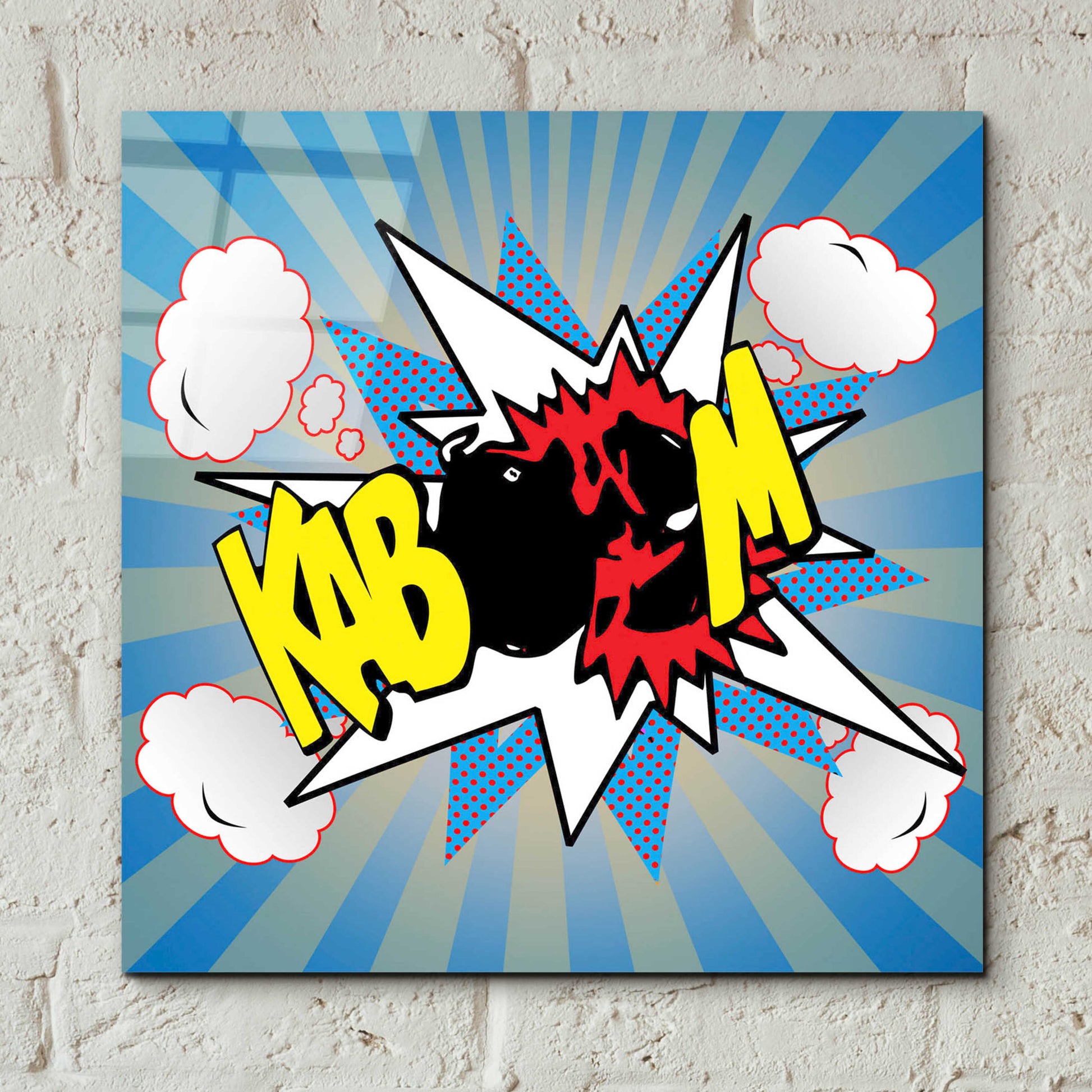 Epic Art 'Kaboom 2' by Mark Ashkenazi, Acrylic Glass Wall Art,12x12