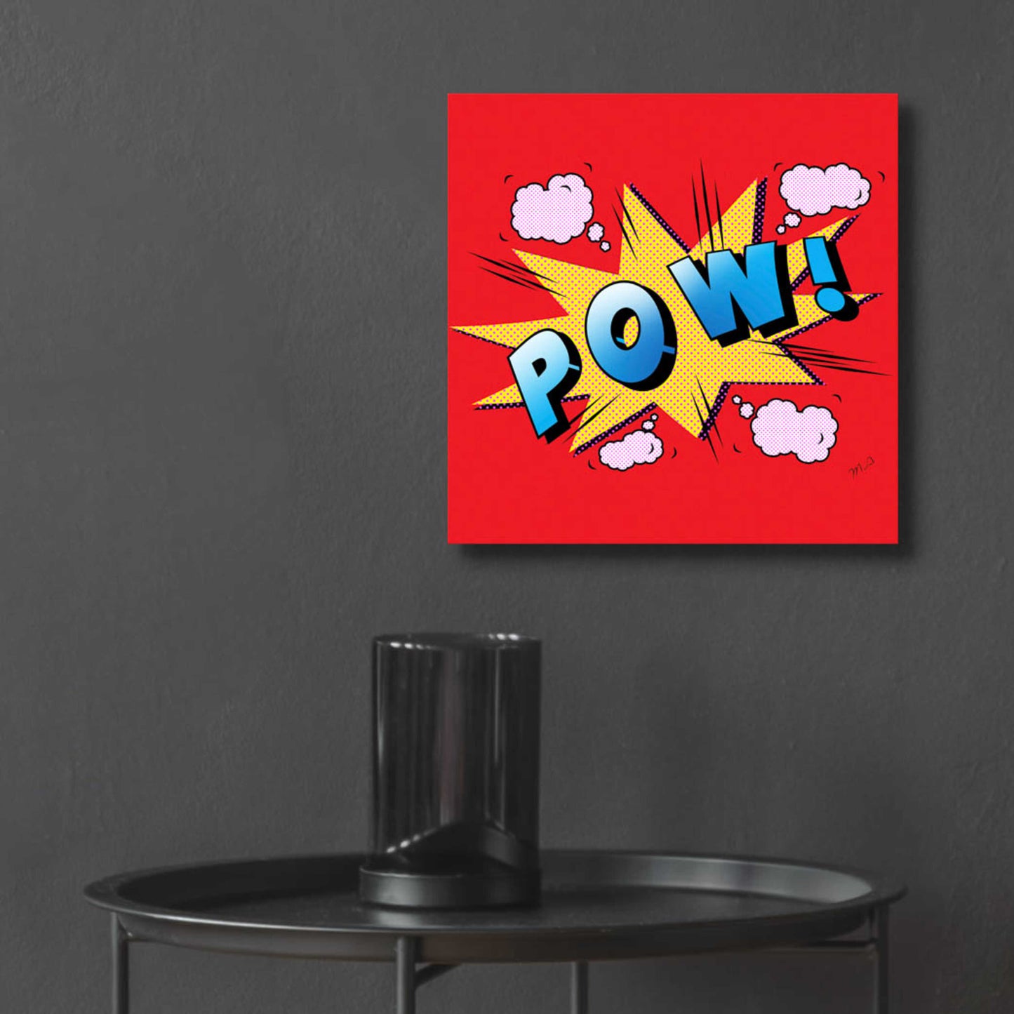 Epic Art 'Pow' by Mark Ashkenazi, Acrylic Glass Wall Art,12x12