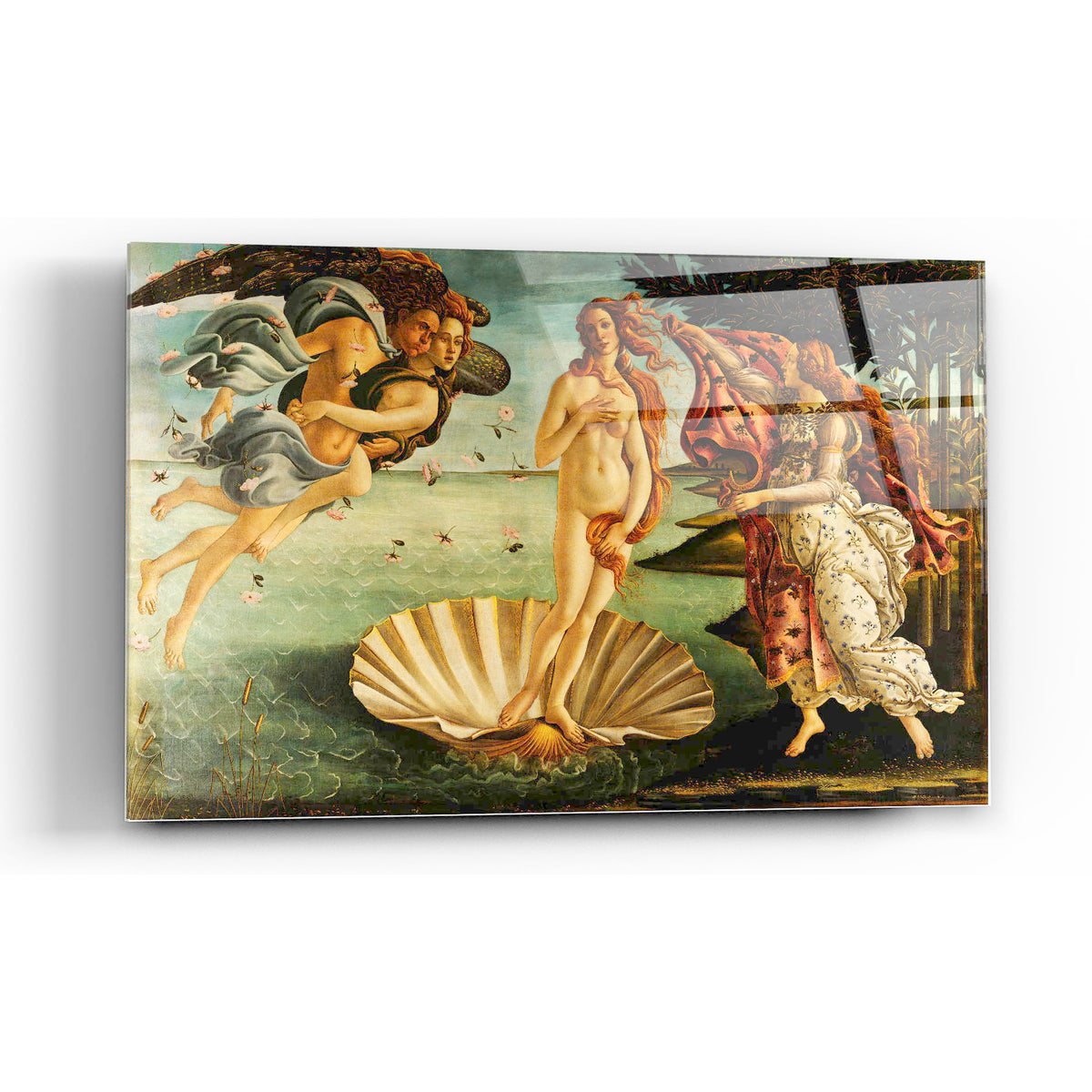 Epic Art 'The Birth of Venus' by Sandro Botticelli, Acrylic Glass Wall Art