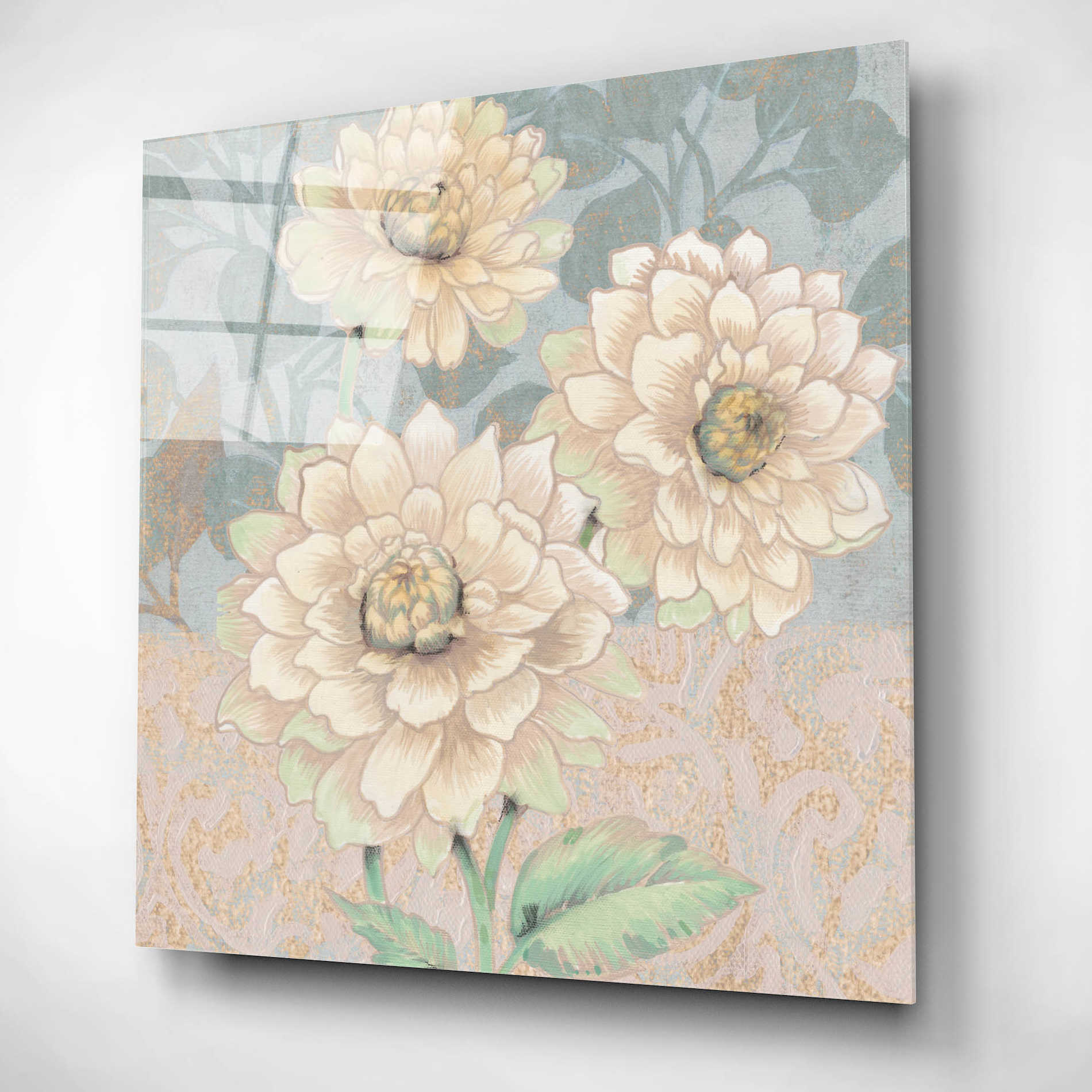 Epic Art 'Trois Fleurs Collection B' by Tim O'Toole, Acrylic Glass Wall Art