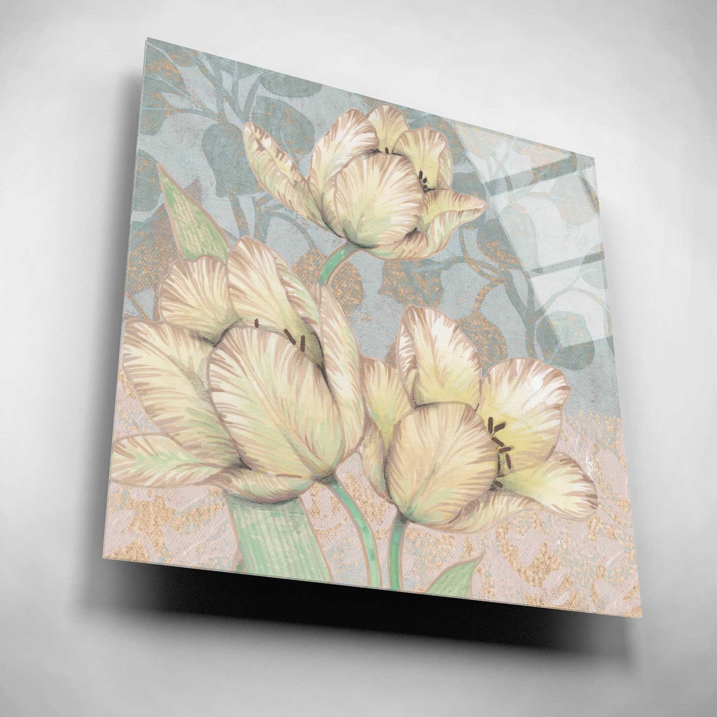 Epic Art 'Trois Fleurs Collection D' by Tim O'Toole, Acrylic Glass Wall Art,12x12