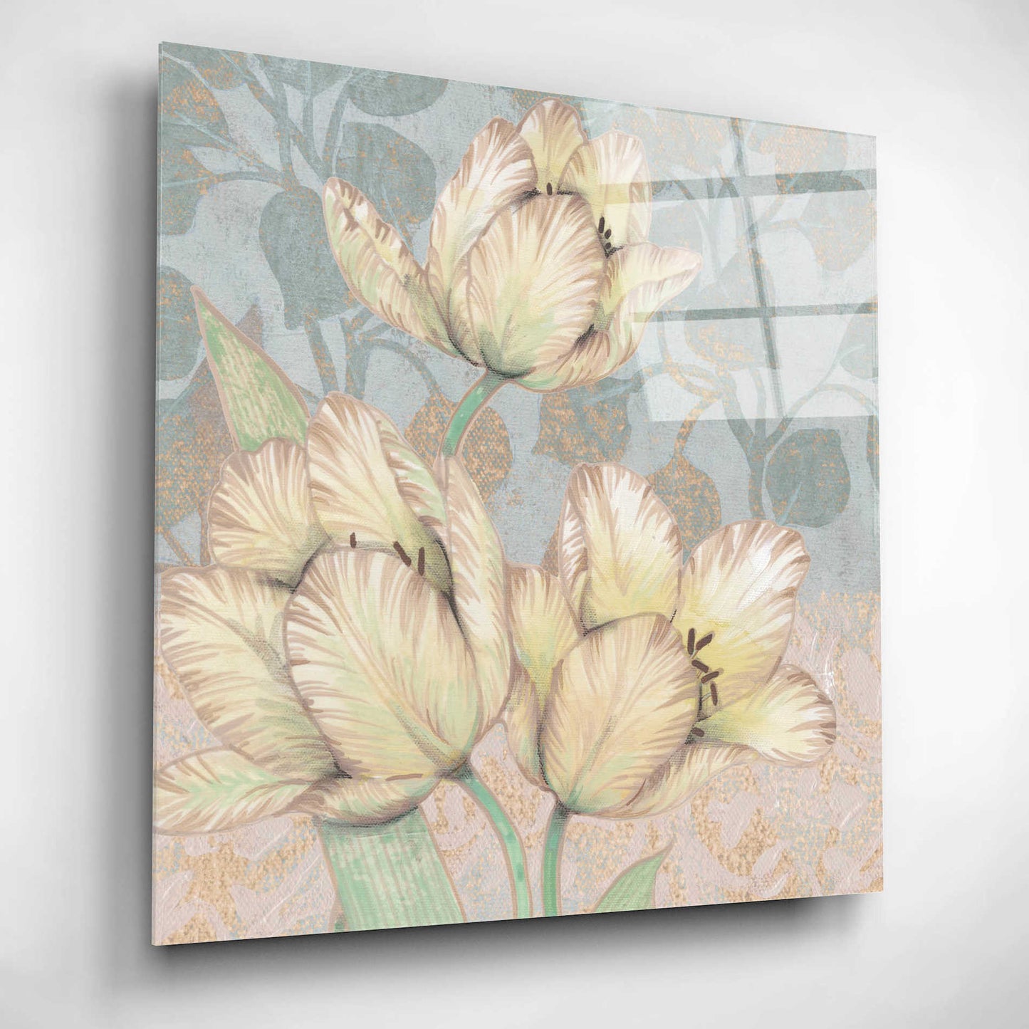 Epic Art 'Trois Fleurs Collection D' by Tim O'Toole, Acrylic Glass Wall Art,12x12