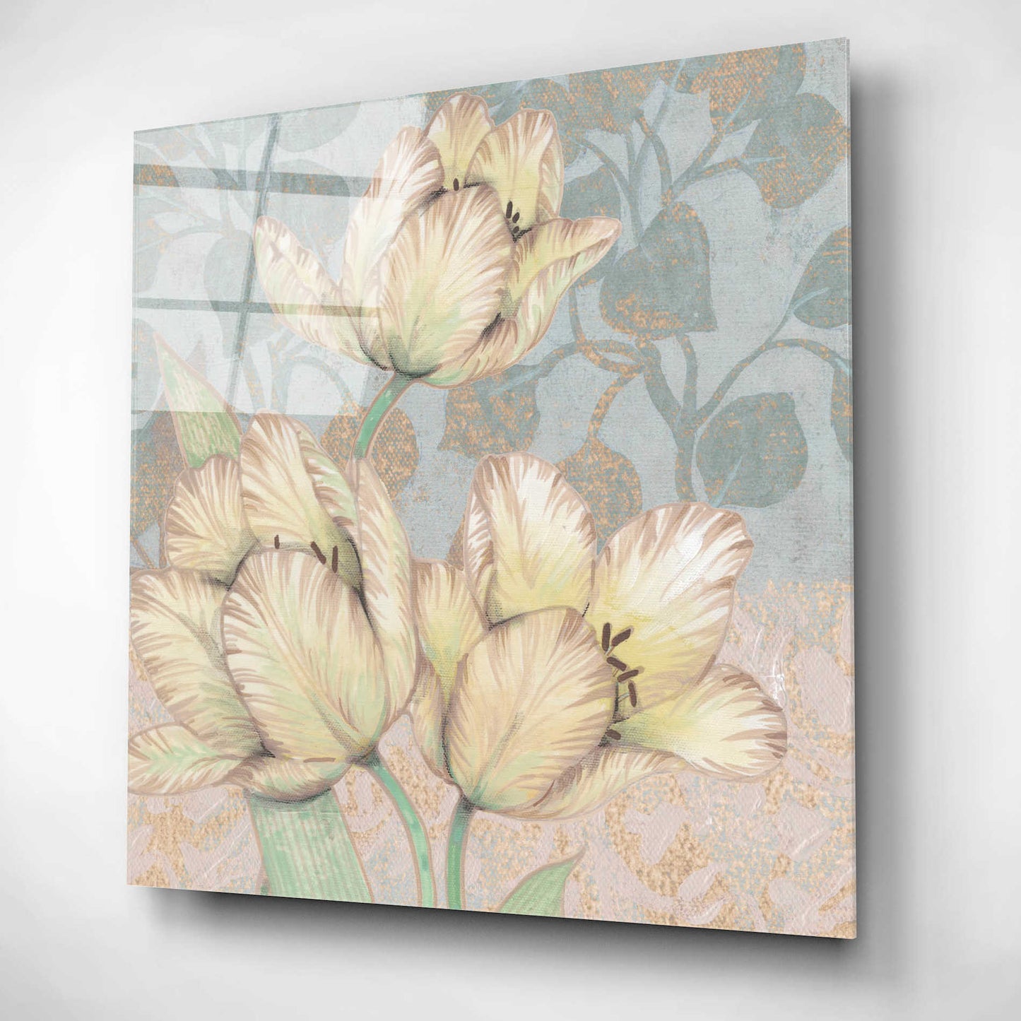 Epic Art 'Trois Fleurs Collection D' by Tim O'Toole, Acrylic Glass Wall Art,12x12