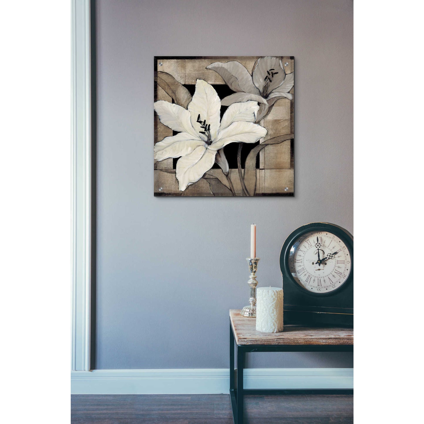 Epic Art 'Dramatic Lily Grid I' by Tim O'Toole, Acrylic Glass Wall Art,24x24