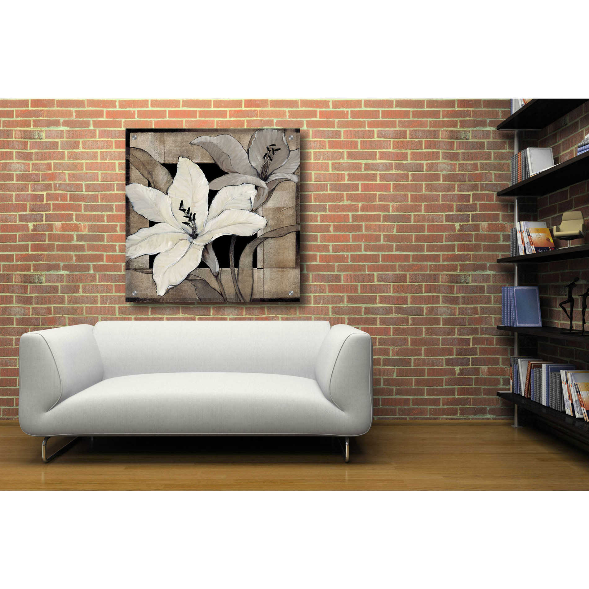 Epic Art 'Dramatic Lily Grid I' by Tim O'Toole, Acrylic Glass Wall Art,36x36