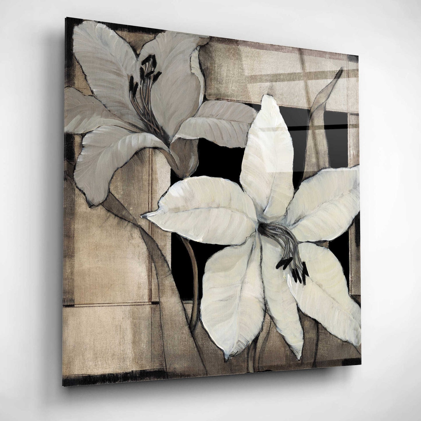 Epic Art 'Dramatic Lily Grid II' by Tim O'Toole, Acrylic Glass Wall Art,12x12