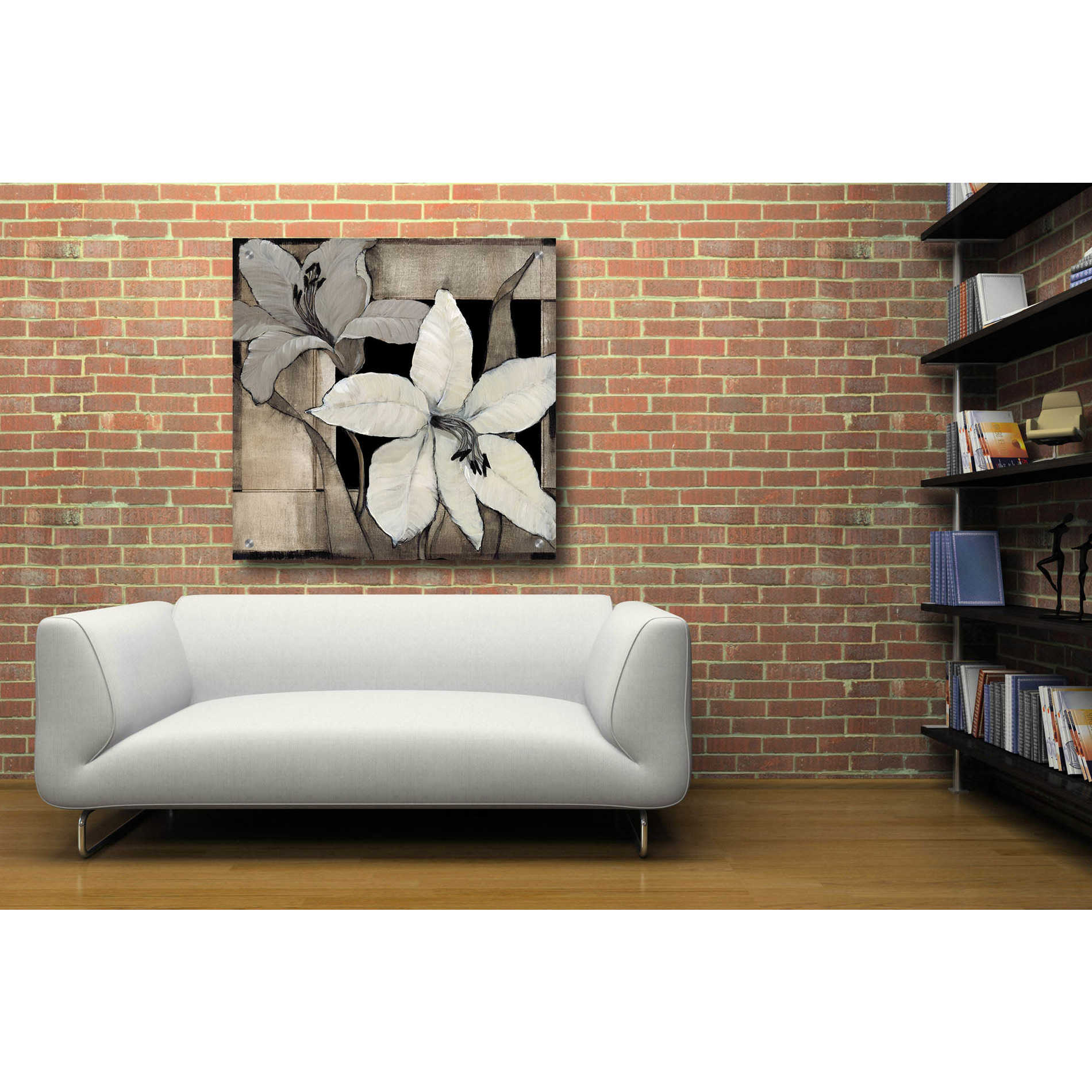 Epic Art 'Dramatic Lily Grid II' by Tim O'Toole, Acrylic Glass Wall Art,36x36