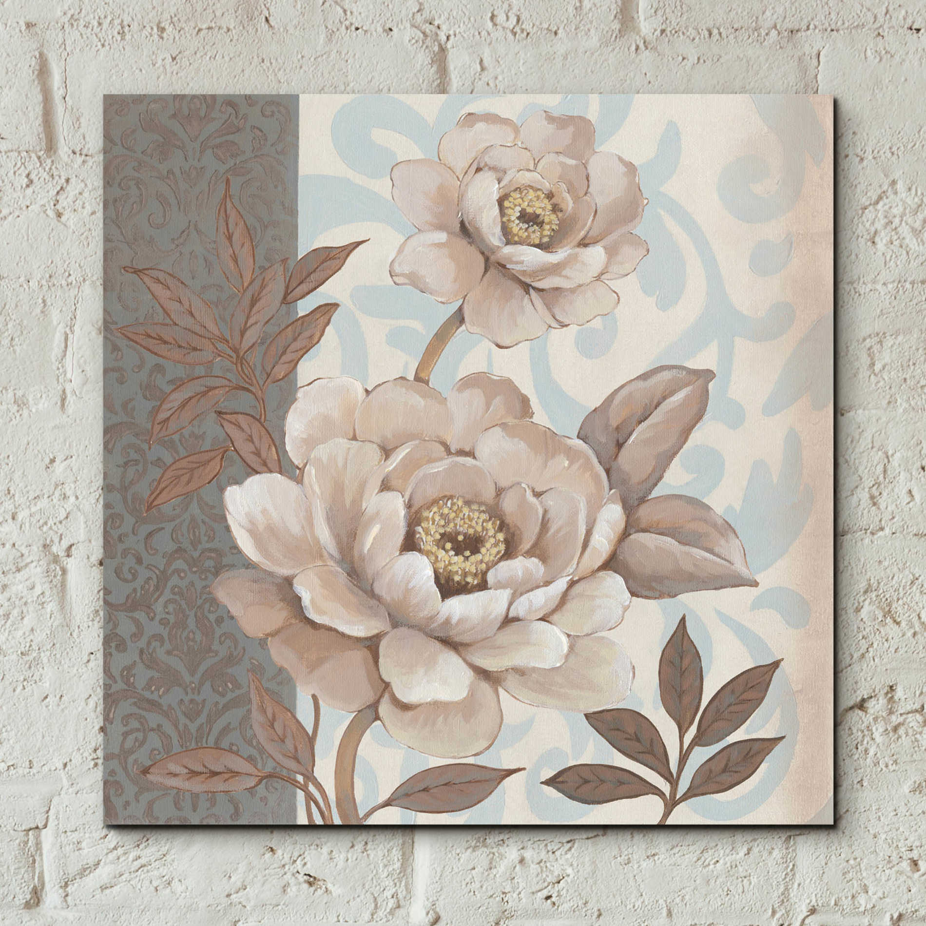 Epic Art 'Parisian Peony II' by Tim O'Toole, Acrylic Glass Wall Art,12x12