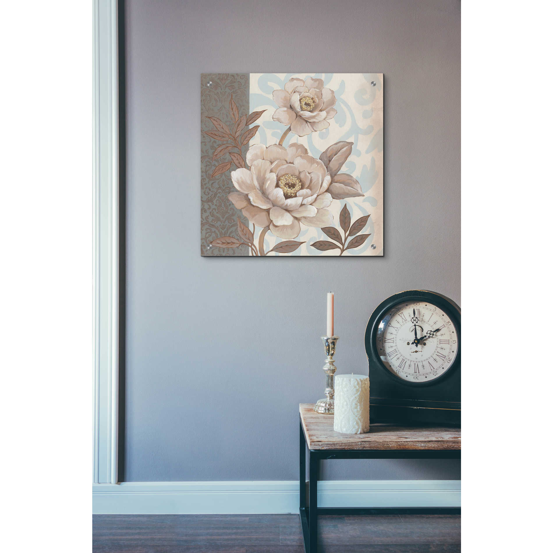 Epic Art 'Parisian Peony II' by Tim O'Toole, Acrylic Glass Wall Art,24x24