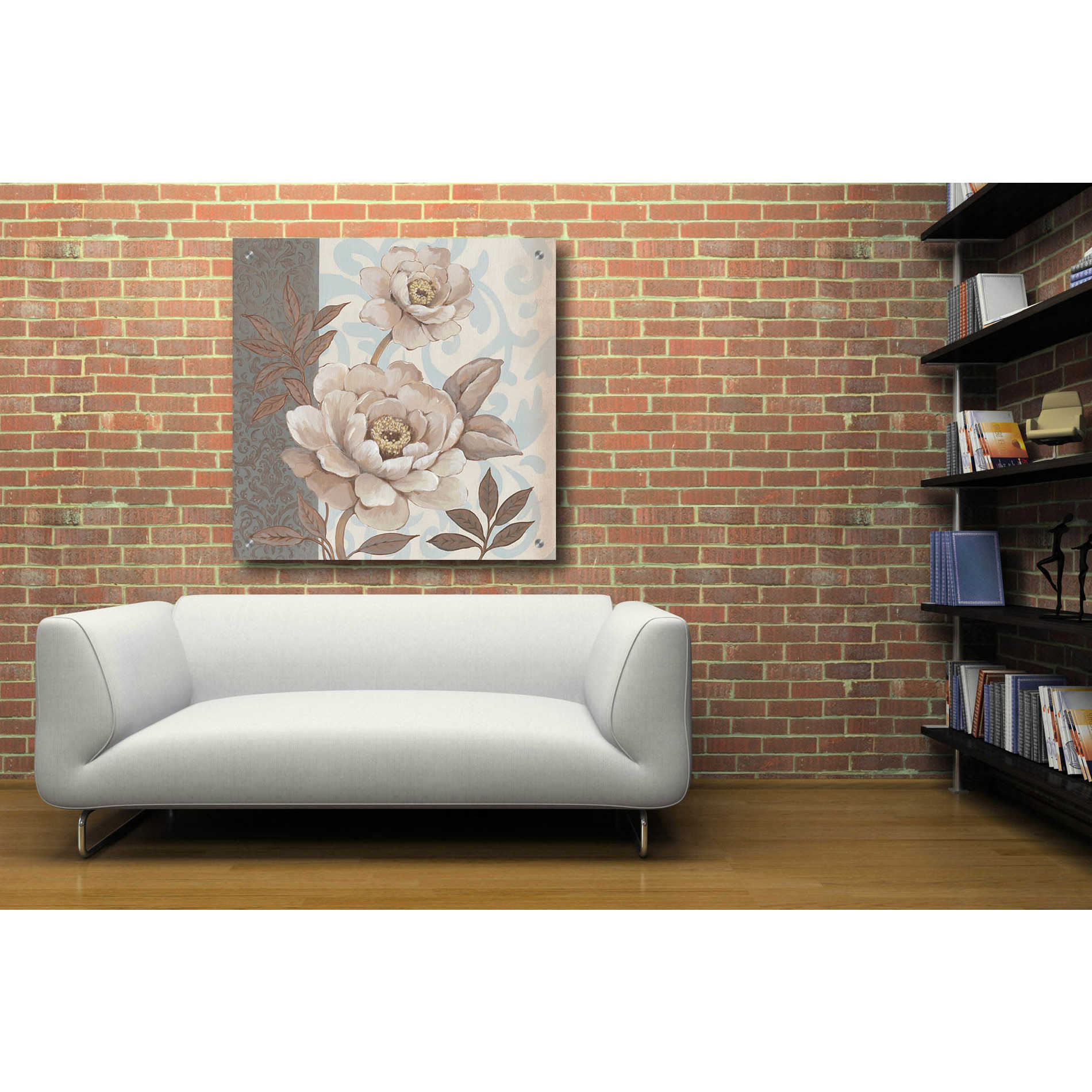 Epic Art 'Parisian Peony II' by Tim O'Toole, Acrylic Glass Wall Art,36x36