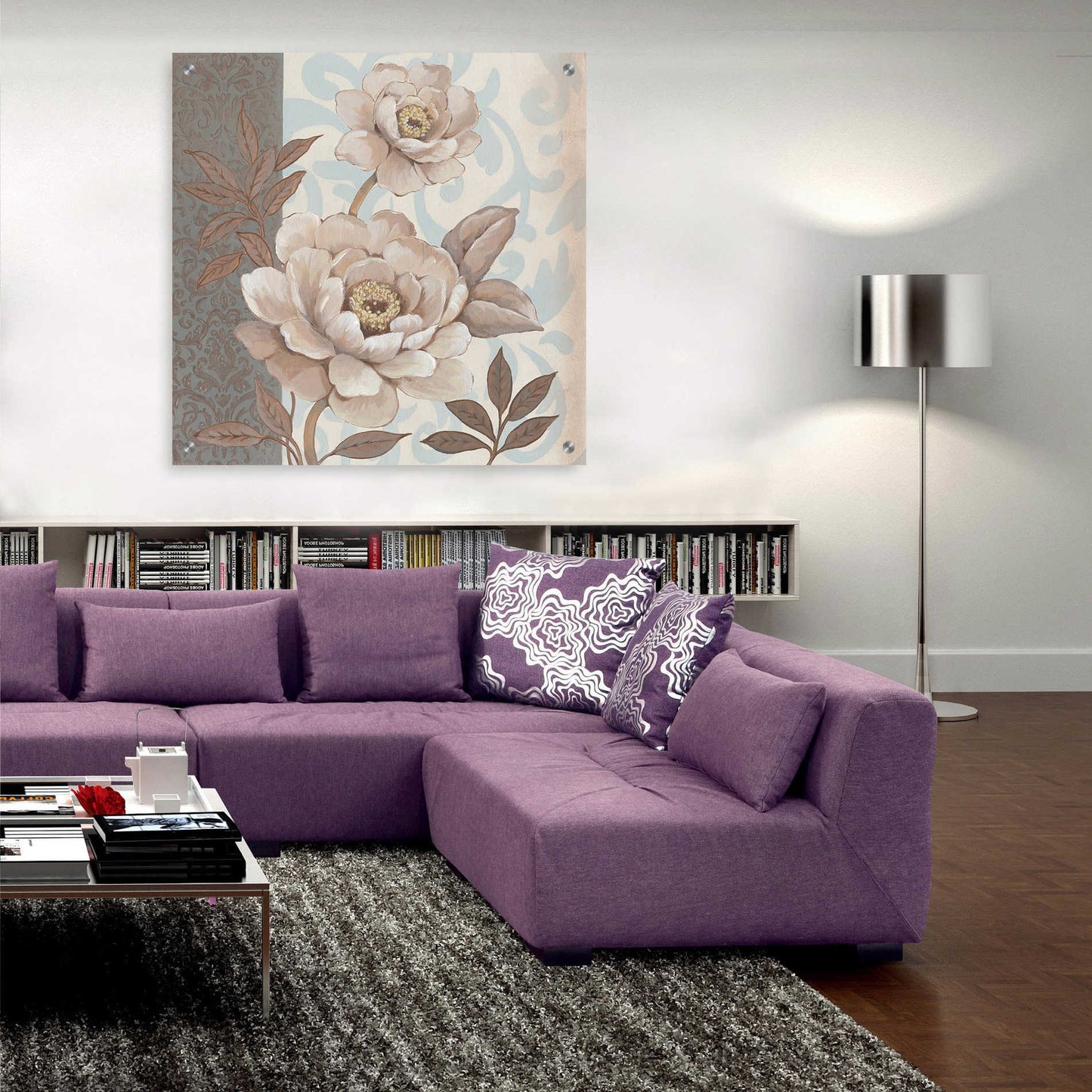 Epic Art 'Parisian Peony II' by Tim O'Toole, Acrylic Glass Wall Art,36x36