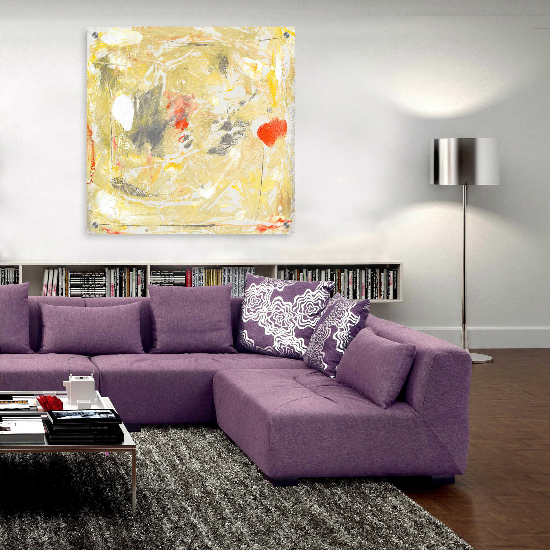 Epic Art 'Lemon Jostle II' by Tim O'Toole, Acrylic Glass Wall Art,36x36