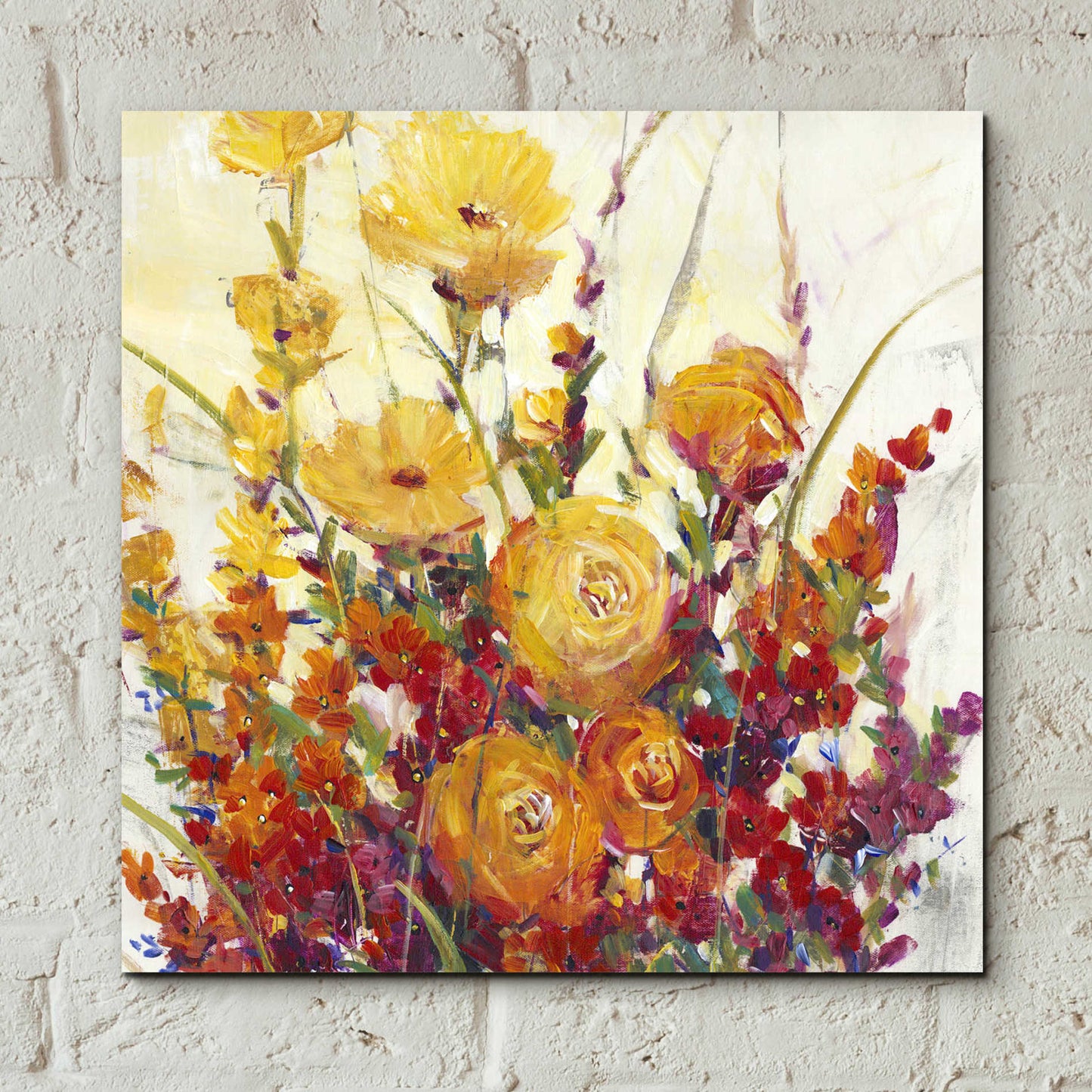 Epic Art 'Mixed Bouquet I' by Tim O'Toole, Acrylic Glass Wall Art,12x12