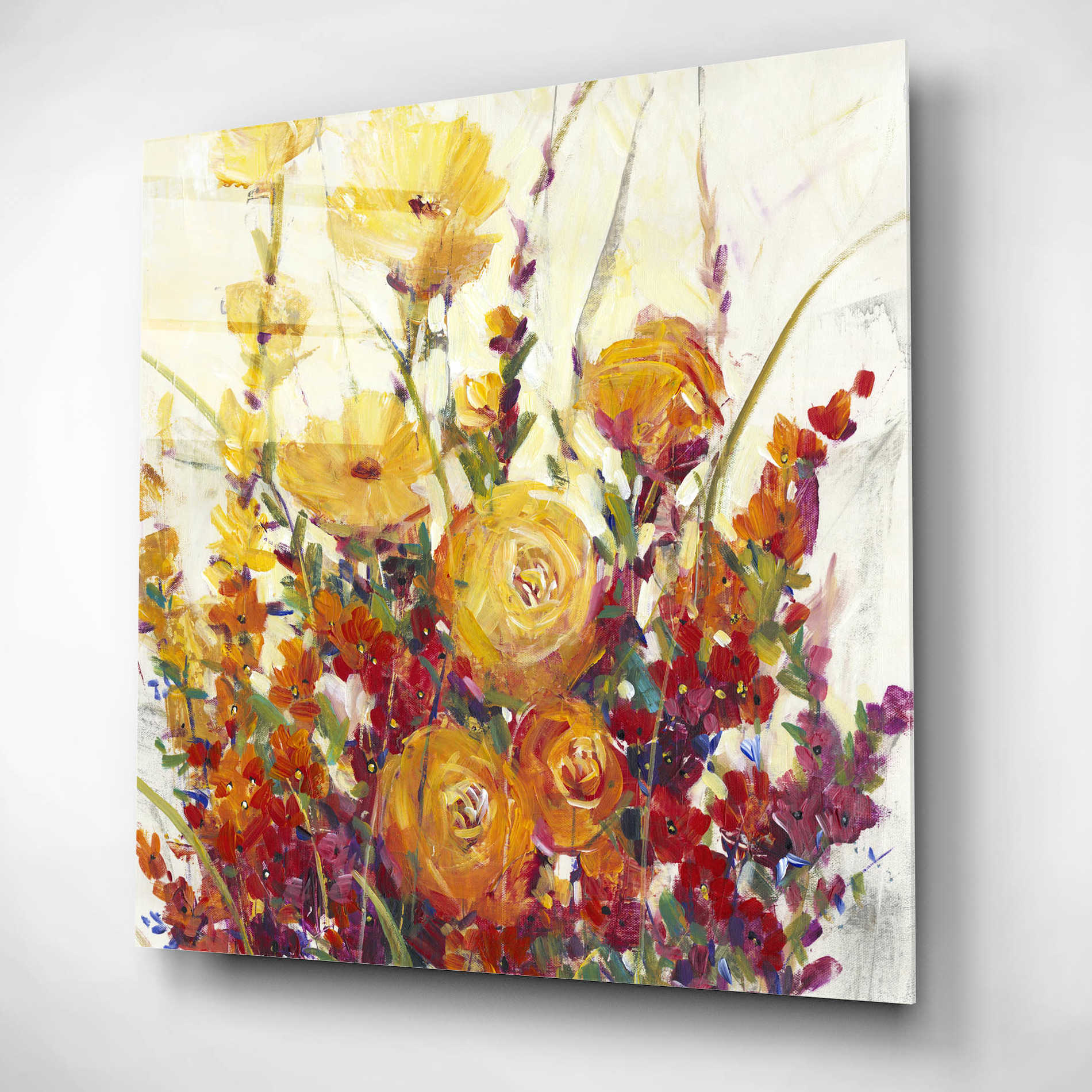 Epic Art 'Mixed Bouquet I' by Tim O'Toole, Acrylic Glass Wall Art,12x12