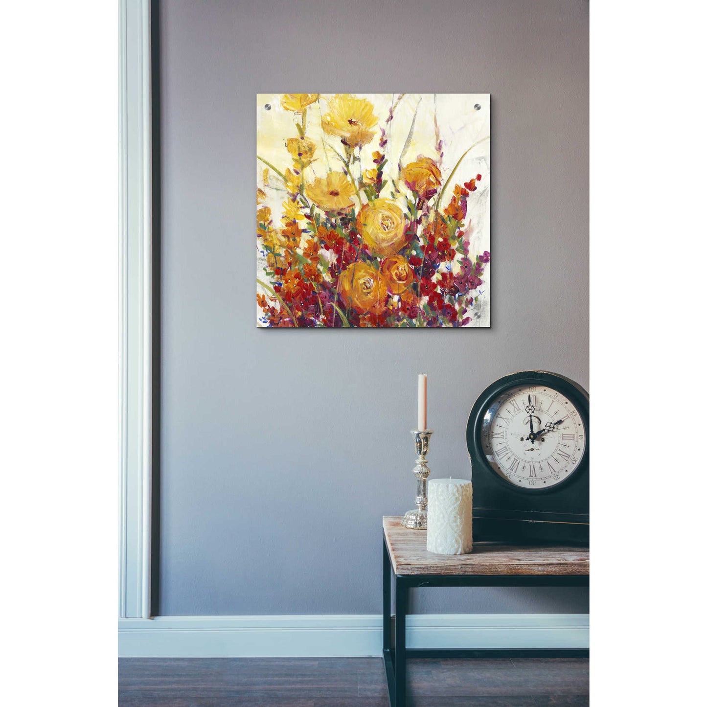 Epic Art 'Mixed Bouquet I' by Tim O'Toole, Acrylic Glass Wall Art,24x24