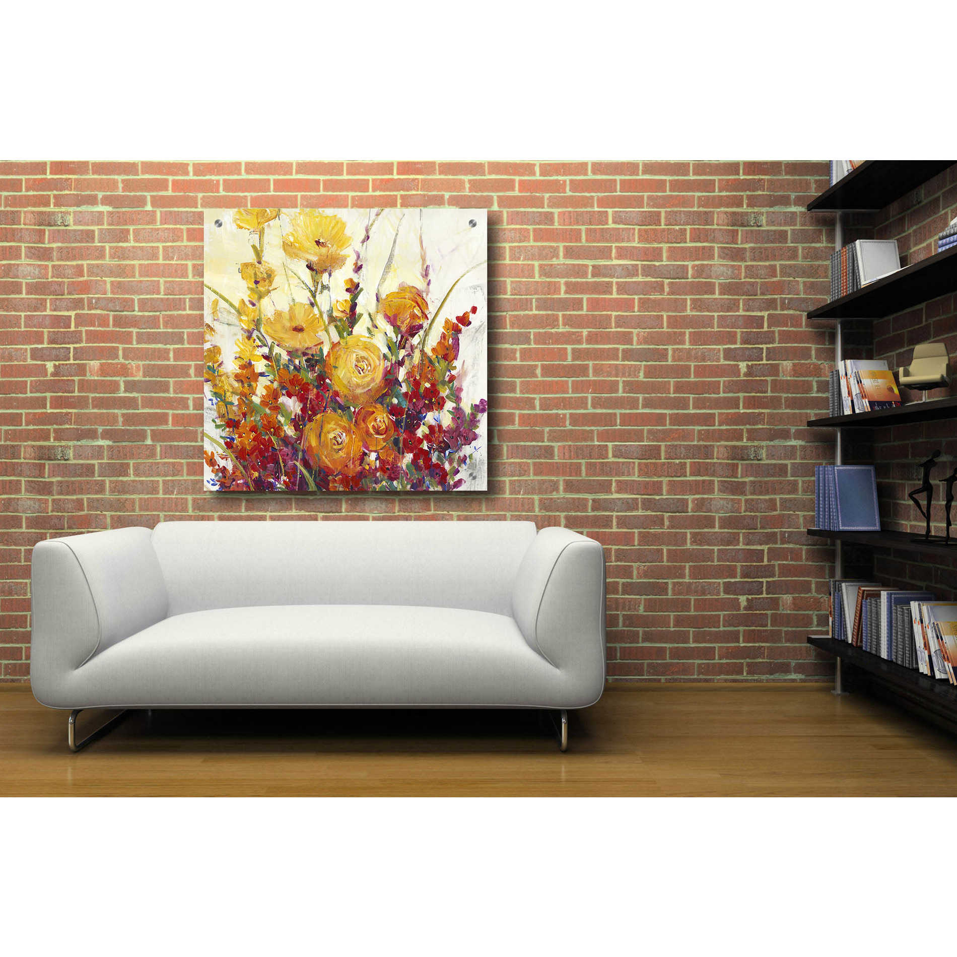 Epic Art 'Mixed Bouquet I' by Tim O'Toole, Acrylic Glass Wall Art,36x36