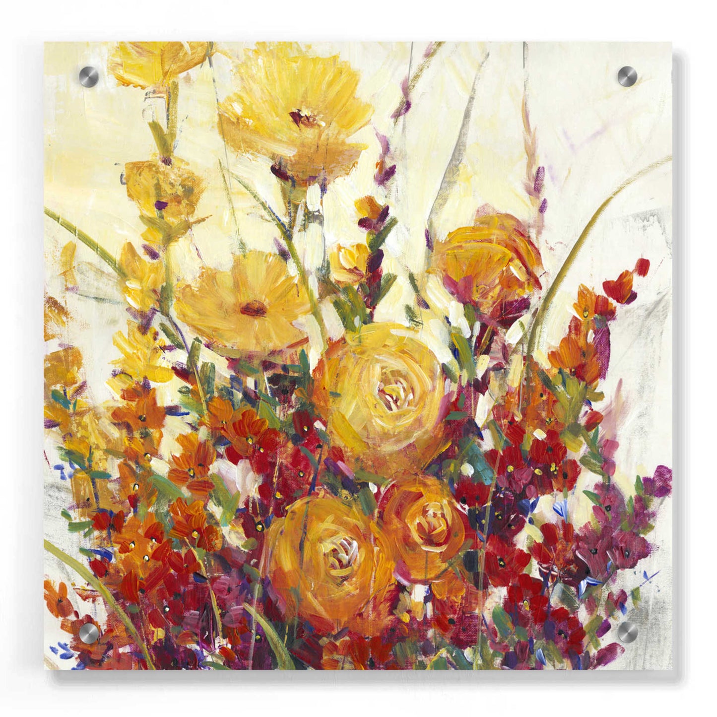 Epic Art 'Mixed Bouquet I' by Tim O'Toole, Acrylic Glass Wall Art,36x36