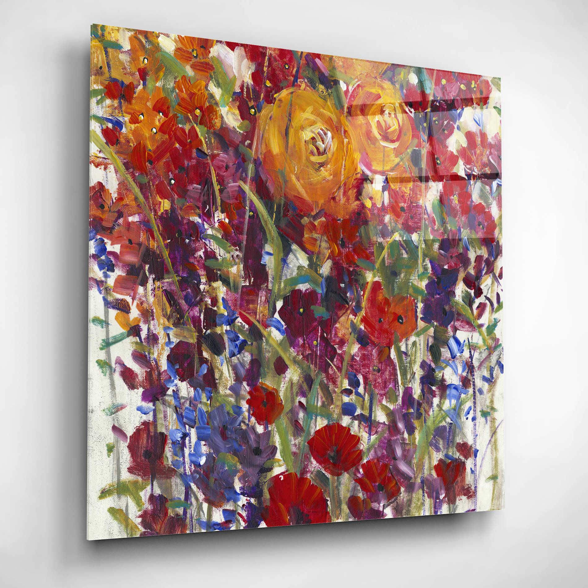Epic Art 'Mixed Bouquet III' by Tim O'Toole, Acrylic Glass Wall Art,12x12