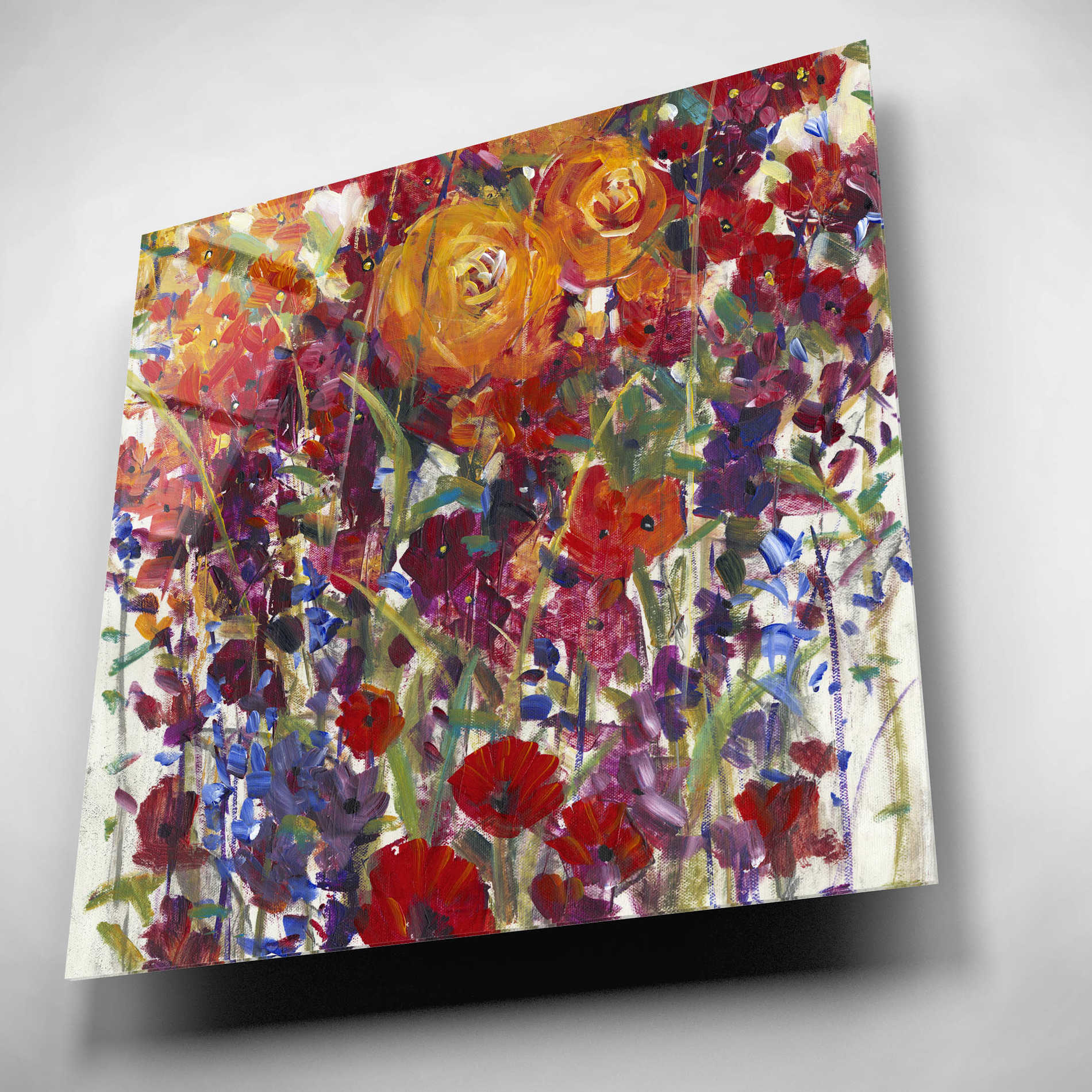 Epic Art 'Mixed Bouquet III' by Tim O'Toole, Acrylic Glass Wall Art,12x12