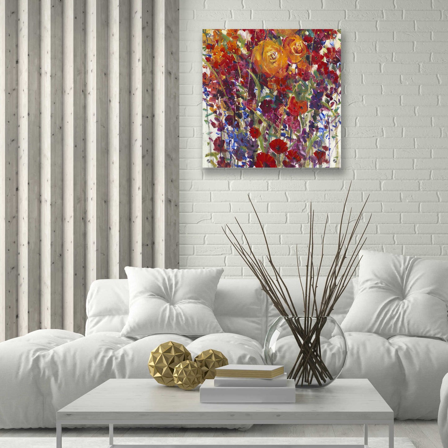 Epic Art 'Mixed Bouquet III' by Tim O'Toole, Acrylic Glass Wall Art,24x24