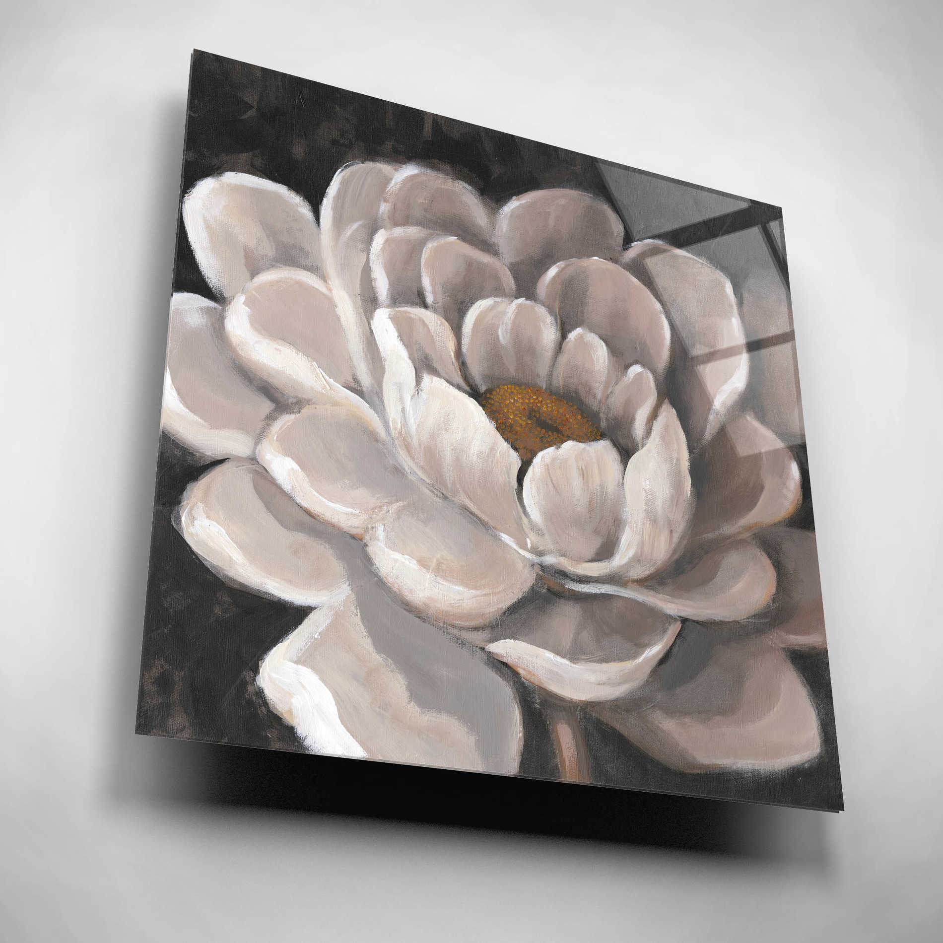 Epic Art 'Neutral Fleur I' by Tim O'Toole, Acrylic Glass Wall Art,12x12