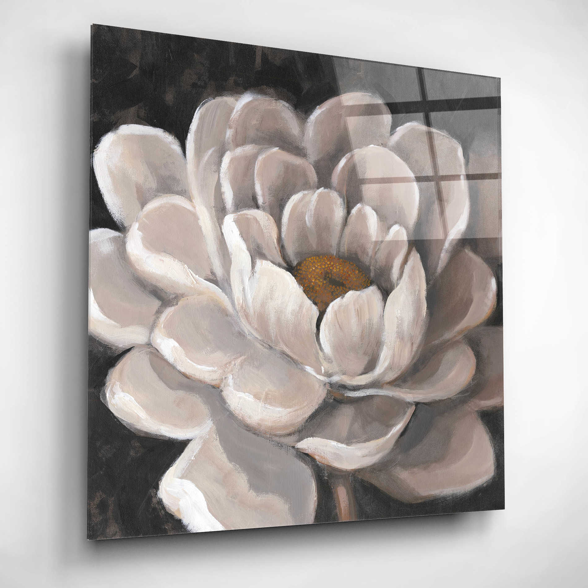 Epic Art 'Neutral Fleur I' by Tim O'Toole, Acrylic Glass Wall Art,12x12