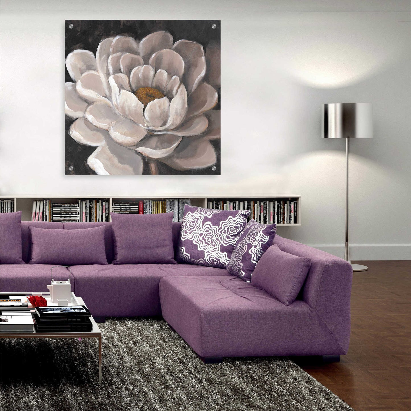 Epic Art 'Neutral Fleur I' by Tim O'Toole, Acrylic Glass Wall Art,36x36