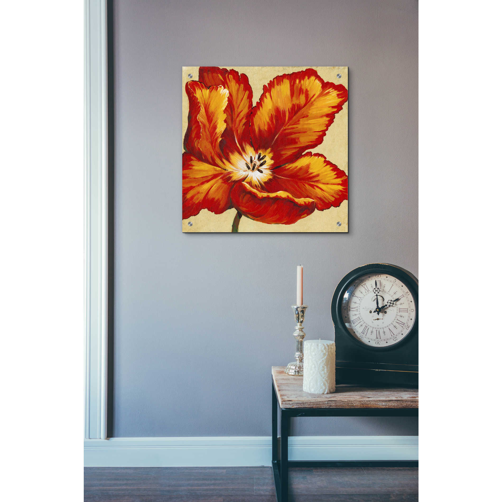 Epic Art 'Parrot Tulip I' by Tim O'Toole, Acrylic Glass Wall Art,24x24