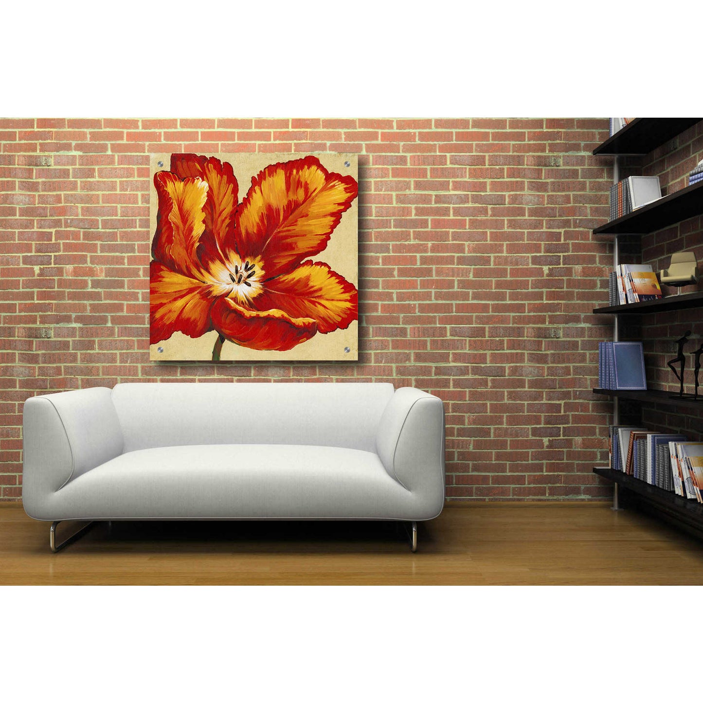 Epic Art 'Parrot Tulip I' by Tim O'Toole, Acrylic Glass Wall Art,36x36