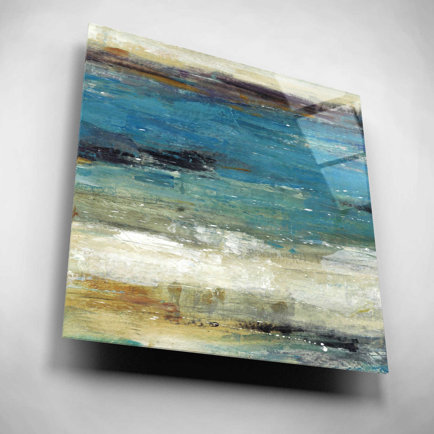 Epic Art 'Sea Breeze Abstract I' by Tim O'Toole, Acrylic Glass Wall Art,12x12