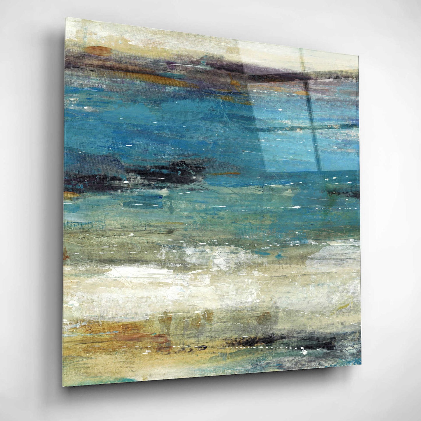 Epic Art 'Sea Breeze Abstract I' by Tim O'Toole, Acrylic Glass Wall Art,12x12