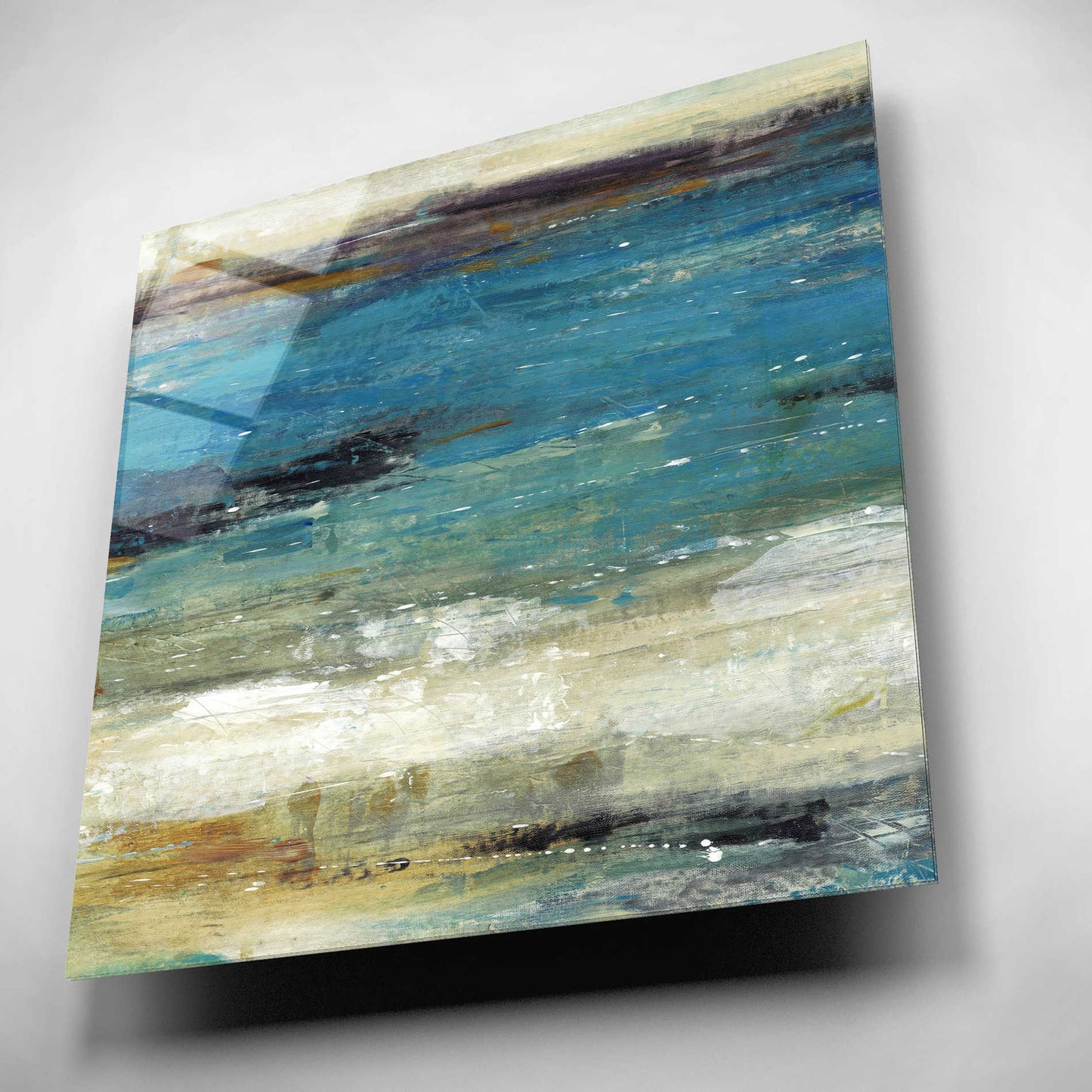 Epic Art 'Sea Breeze Abstract I' by Tim O'Toole, Acrylic Glass Wall Art,12x12