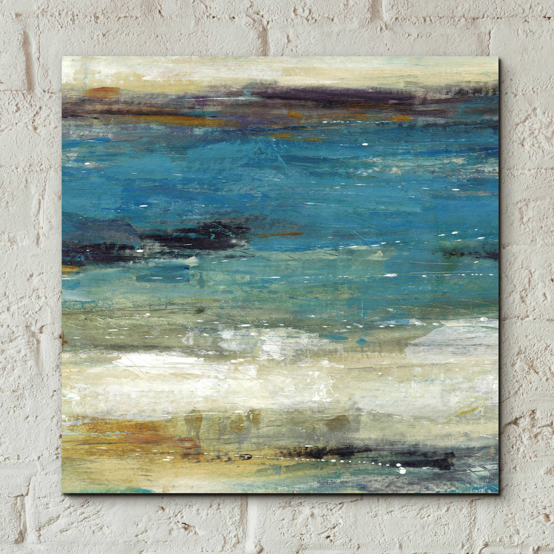 Epic Art 'Sea Breeze Abstract I' by Tim O'Toole, Acrylic Glass Wall Art,12x12