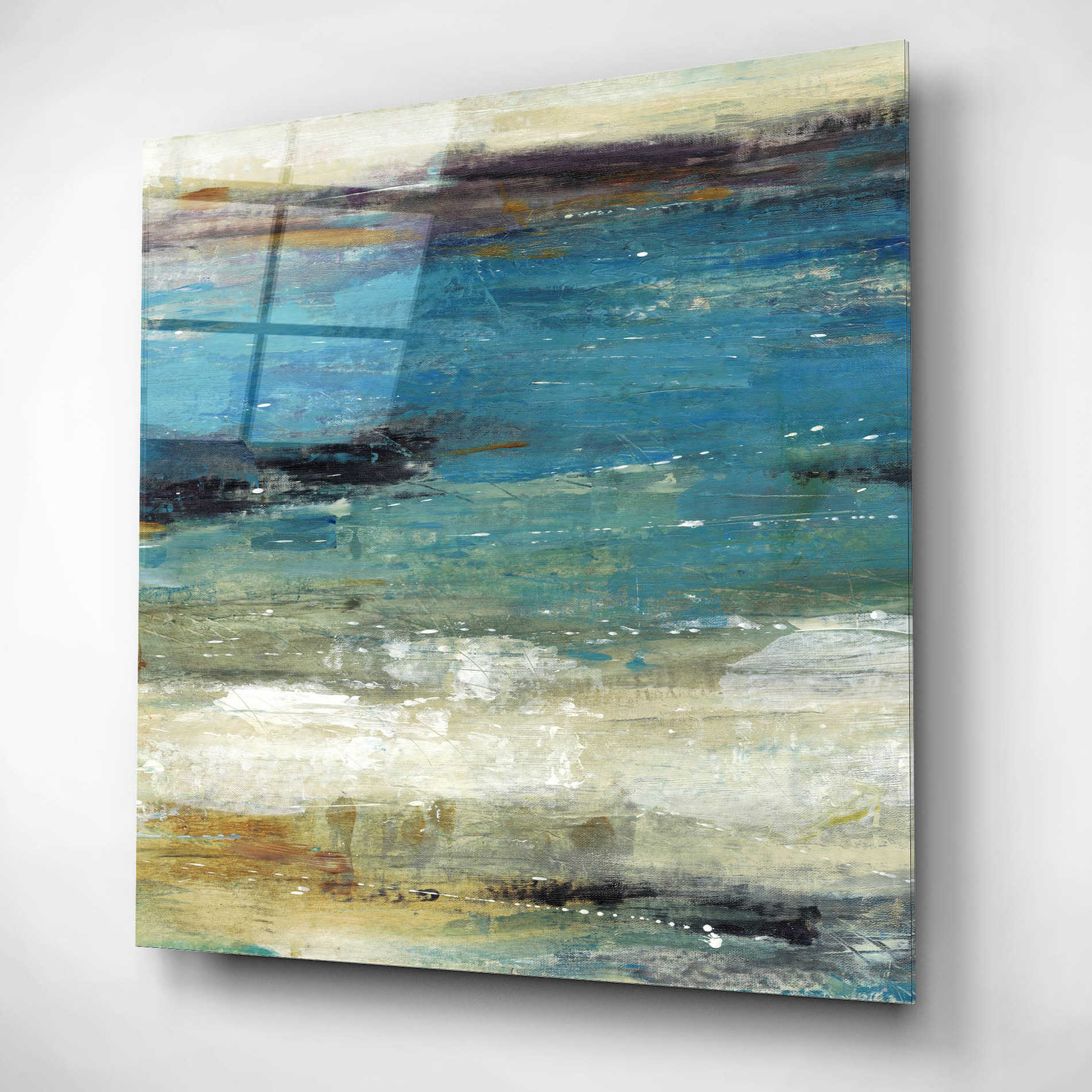 Epic Art 'Sea Breeze Abstract I' by Tim O'Toole, Acrylic Glass Wall Art,12x12