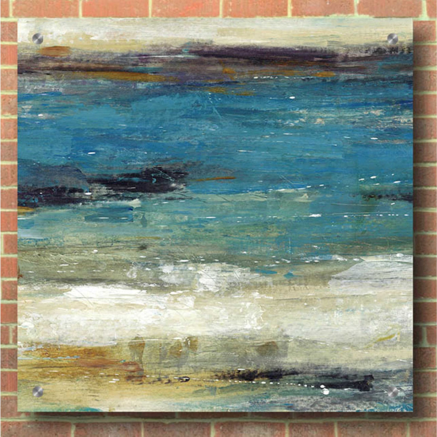 Epic Art 'Sea Breeze Abstract I' by Tim O'Toole, Acrylic Glass Wall Art,36x36