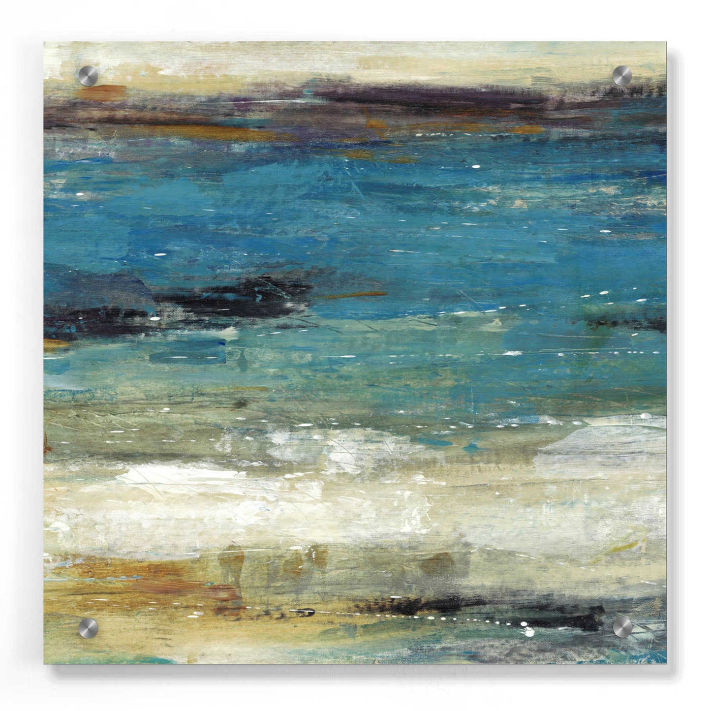 Epic Art 'Sea Breeze Abstract I' by Tim O'Toole, Acrylic Glass Wall Art,36x36