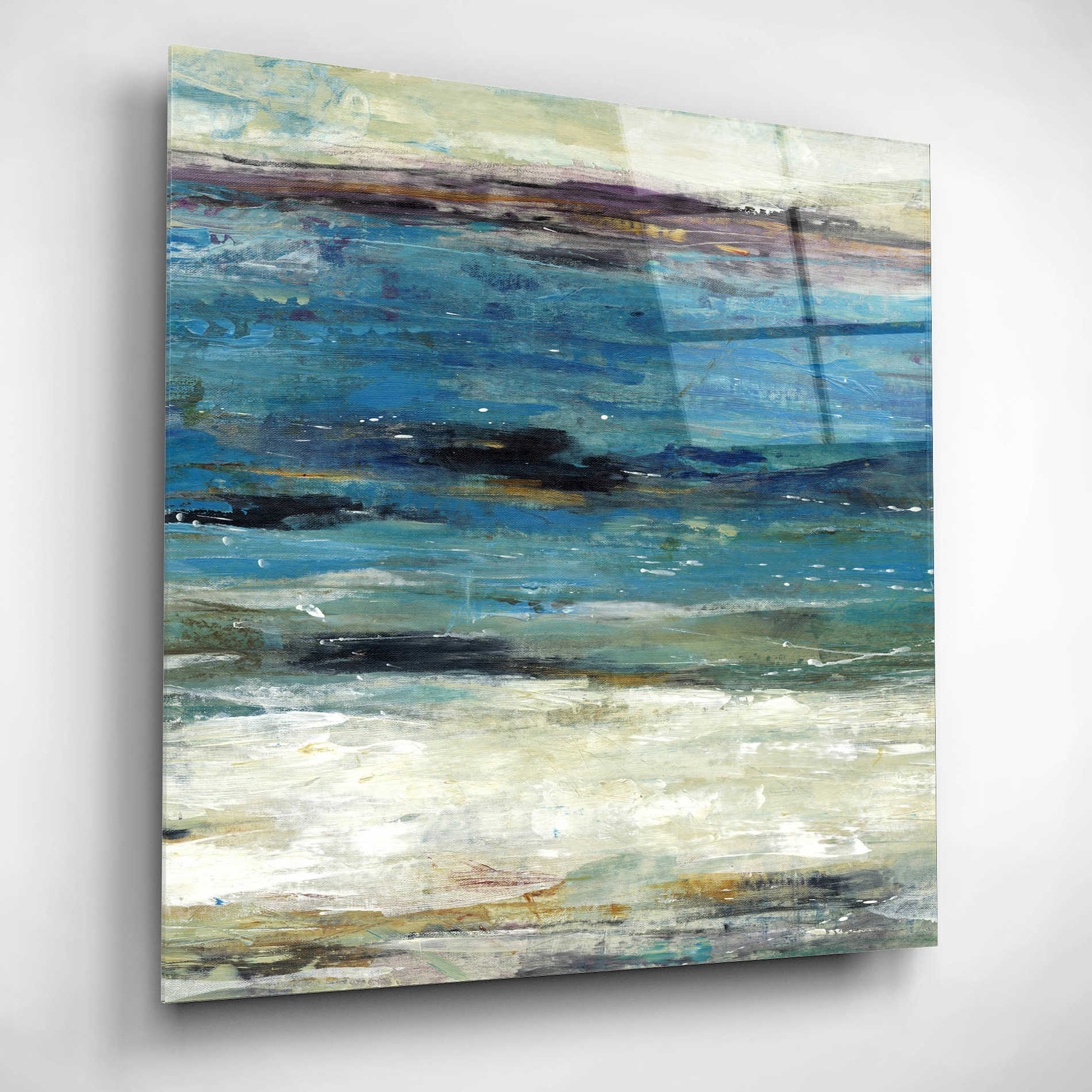 Epic Art 'Sea Breeze Abstract II' by Tim O'Toole, Acrylic Glass Wall Art,12x12