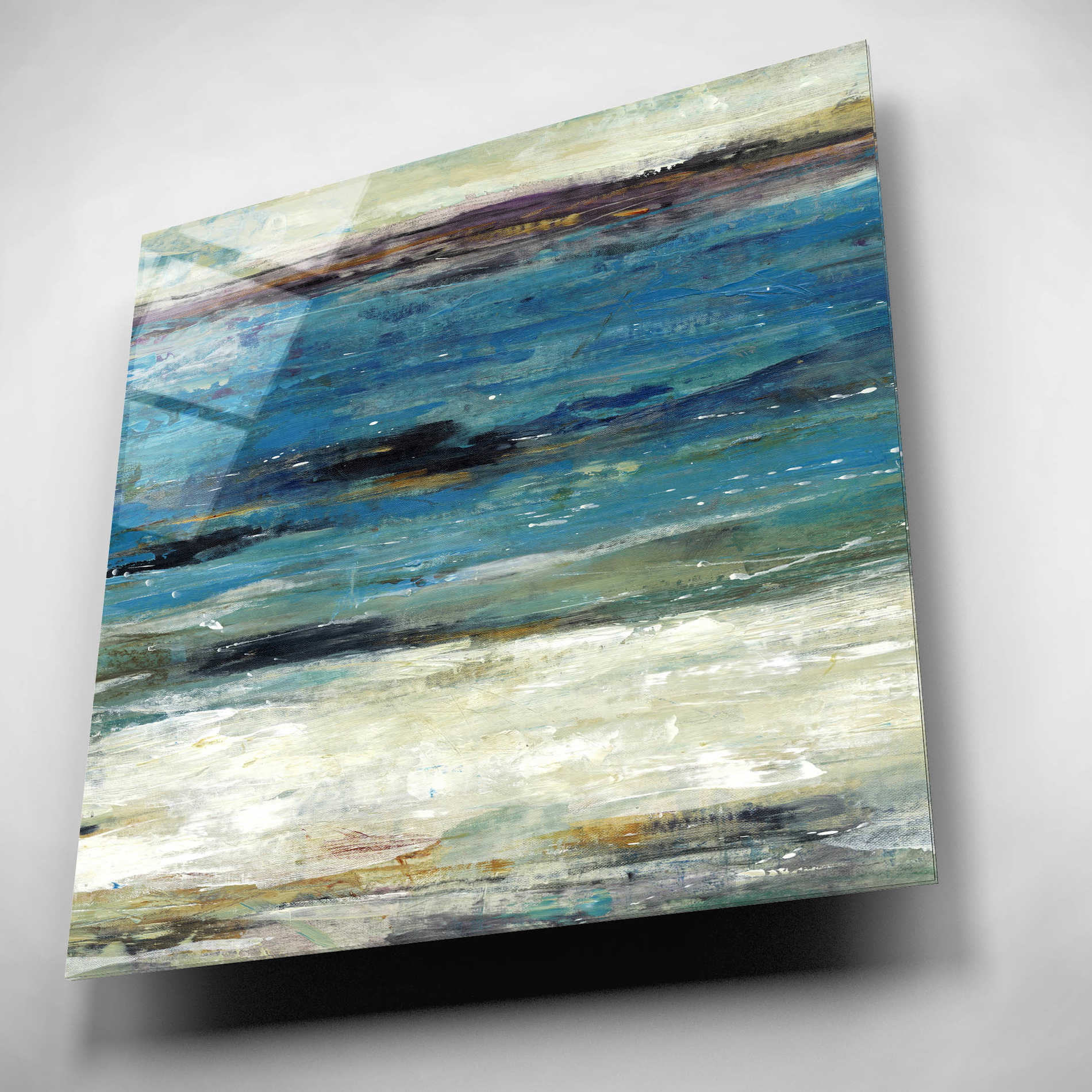 Epic Art 'Sea Breeze Abstract II' by Tim O'Toole, Acrylic Glass Wall Art,12x12