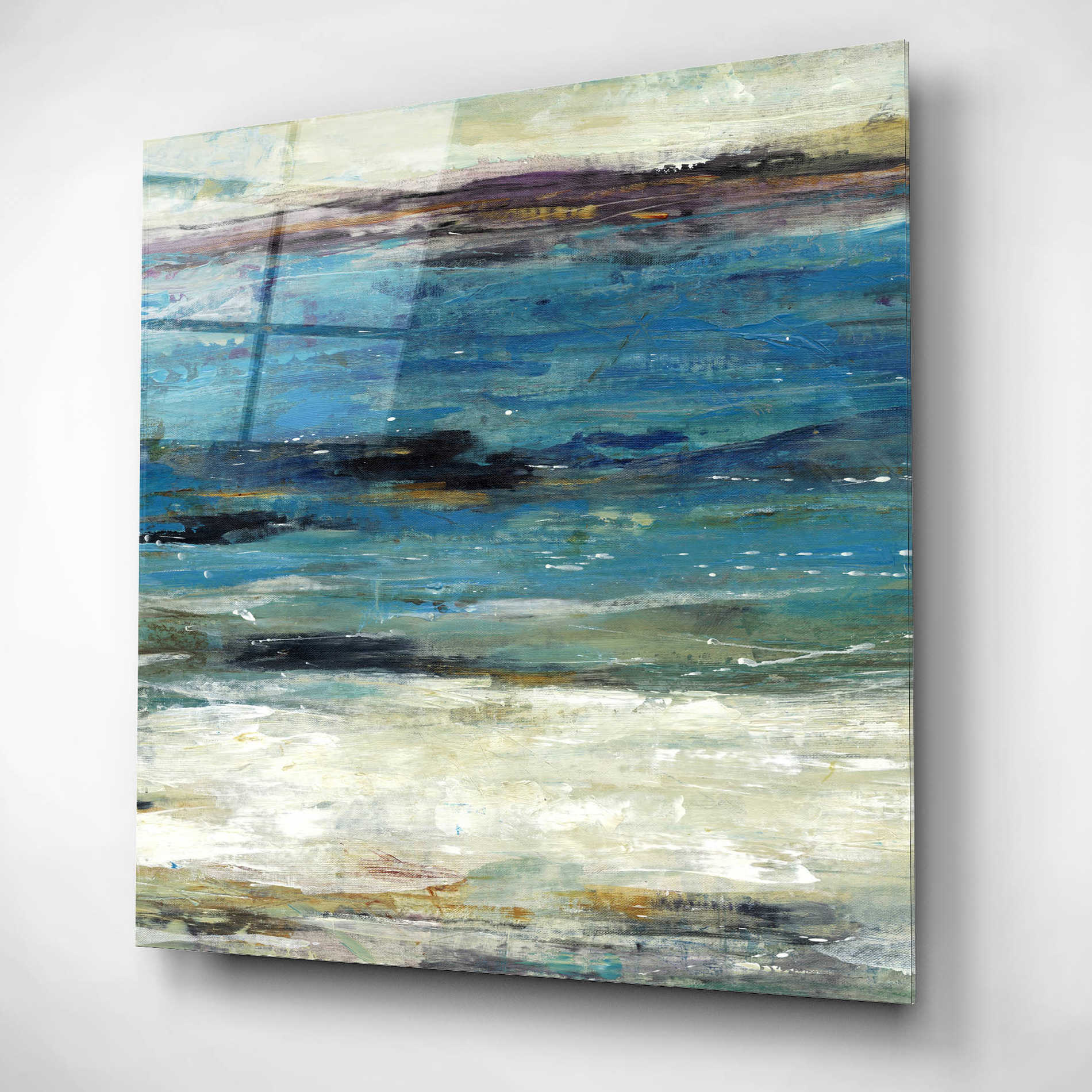 Epic Art 'Sea Breeze Abstract II' by Tim O'Toole, Acrylic Glass Wall Art,12x12