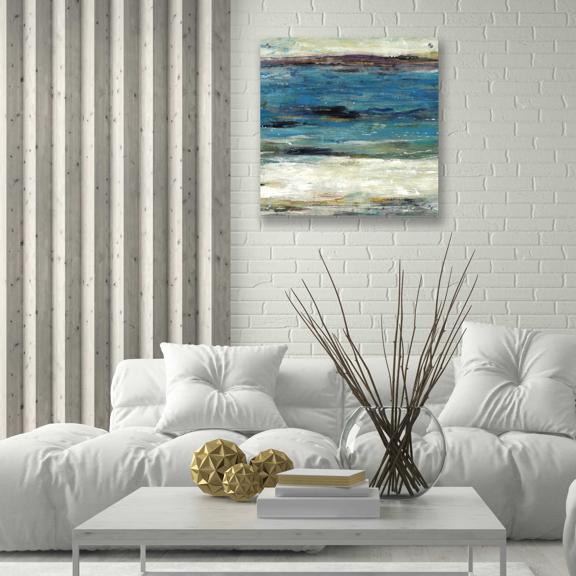 Epic Art 'Sea Breeze Abstract II' by Tim O'Toole, Acrylic Glass Wall Art,24x24