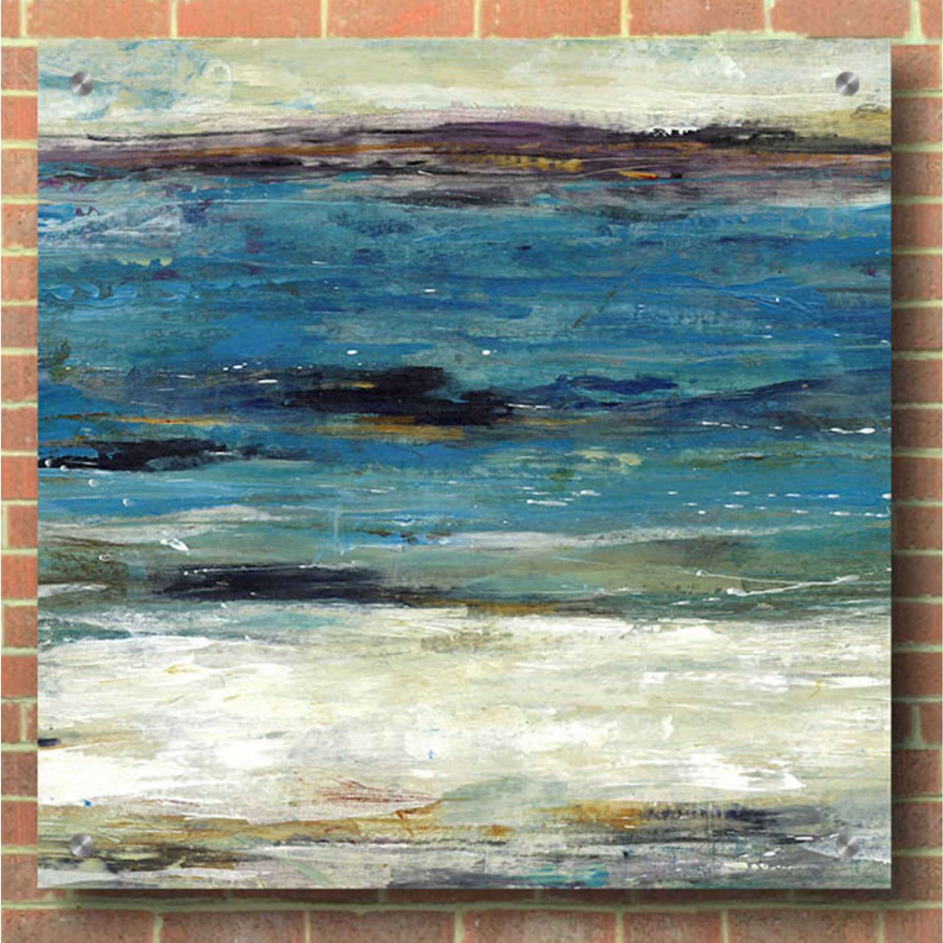 Epic Art 'Sea Breeze Abstract II' by Tim O'Toole, Acrylic Glass Wall Art,36x36